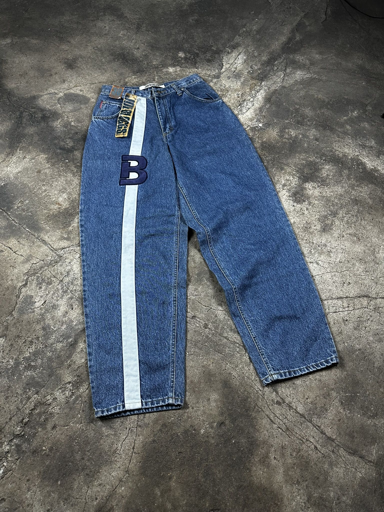 JNCO 90s Joe Bloggs Oversized Baggy Hiphop Rap Jeans Pants Size US 30 / EU 46 - 1 Thumbnail