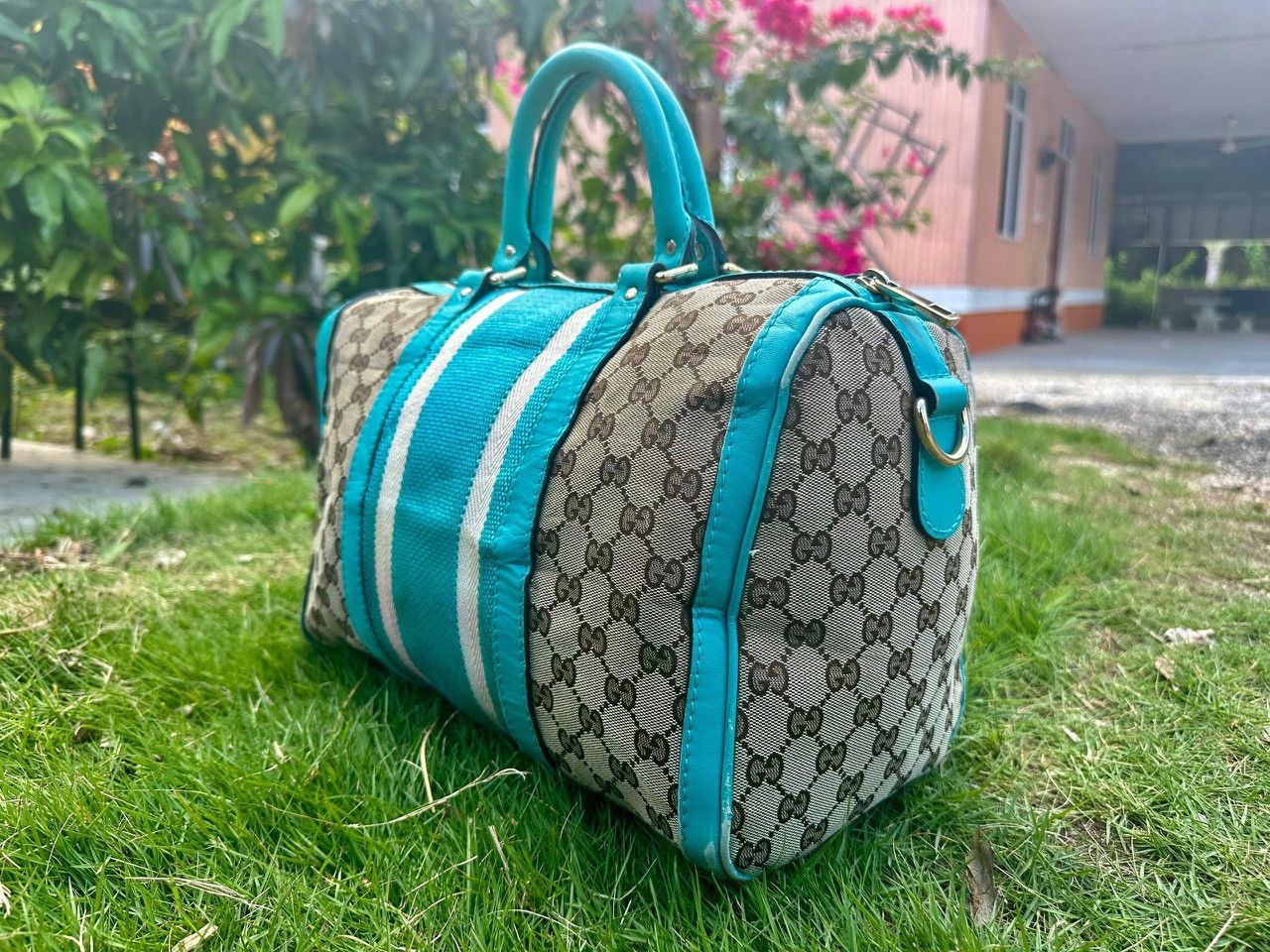 Gucci Authentic Gucci GG Monogram Boston Hand Bag Size ONE SIZE - 3 Thumbnail
