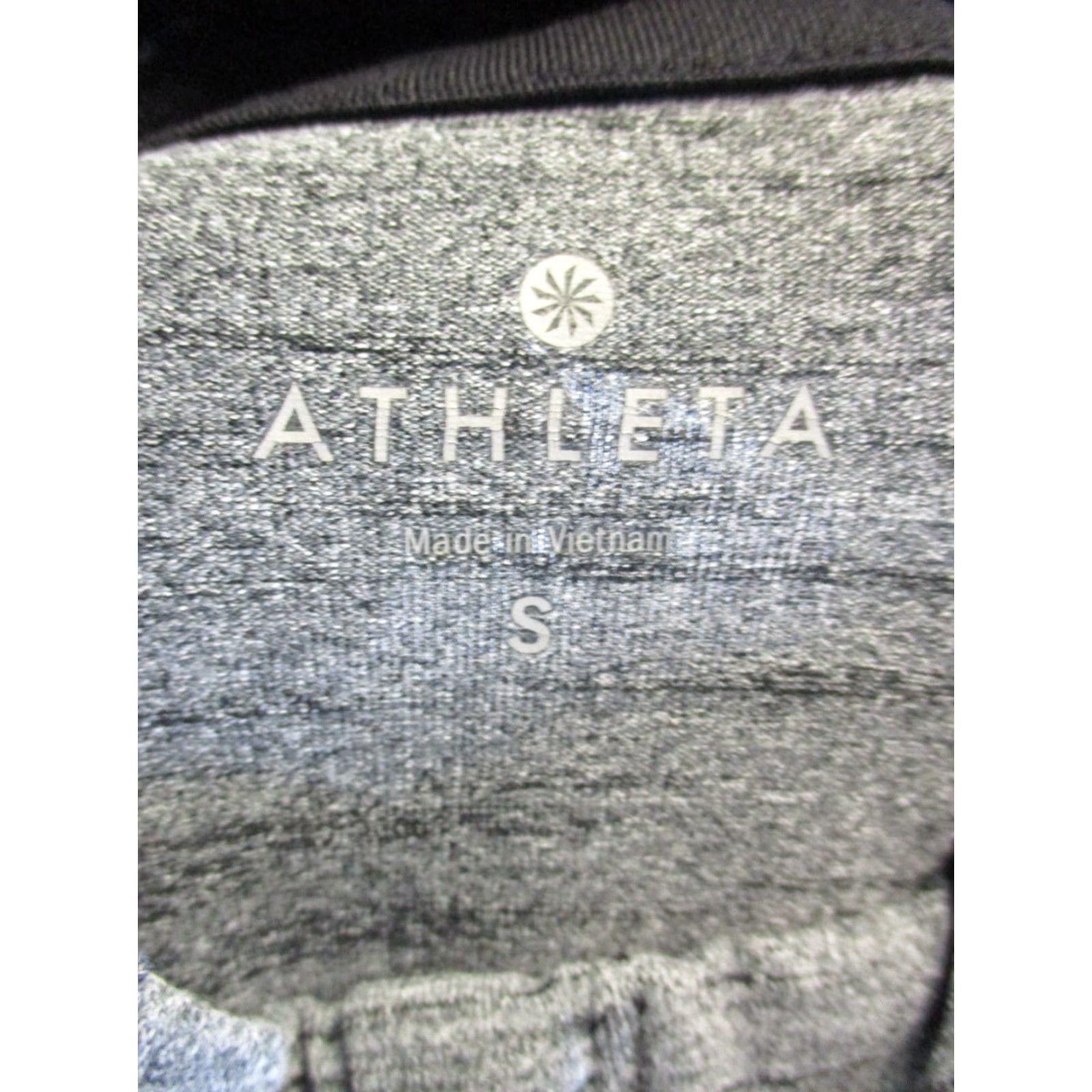 Athleta ATHLETA Womens Small Gray Black Running Half Zip Sweater Activewear Long Sleeve Mock Neck Size S / US 4 / IT 40 - 3 Thumbnail