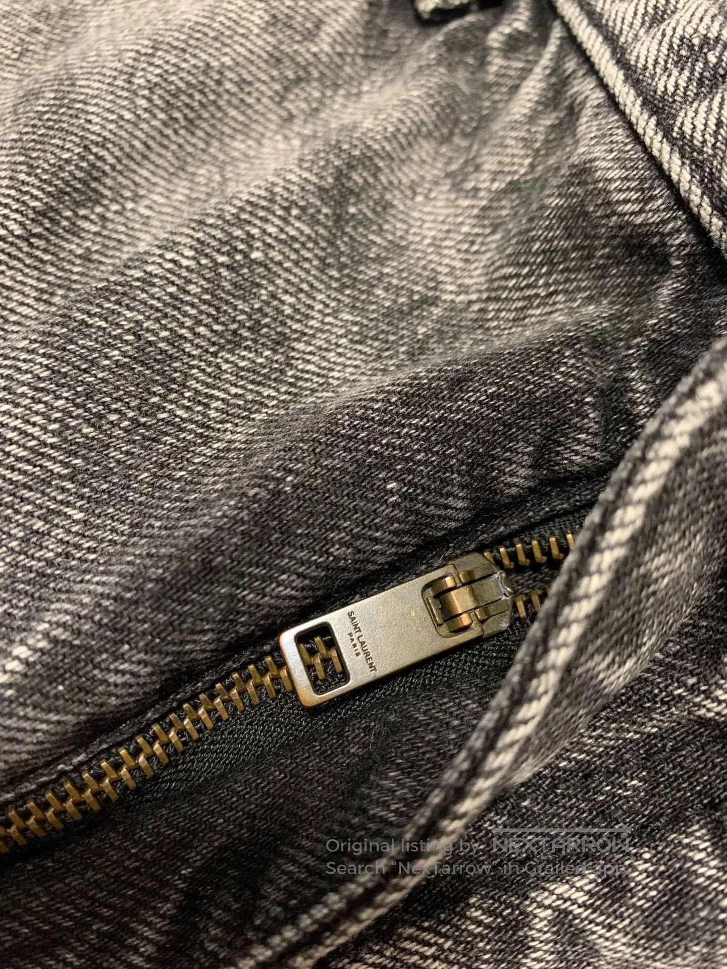 Saint Laurent Paris Saint Laurent Gray Distressed Jeans. Size 27" / US 4 / IT 40 - 7 Thumbnail