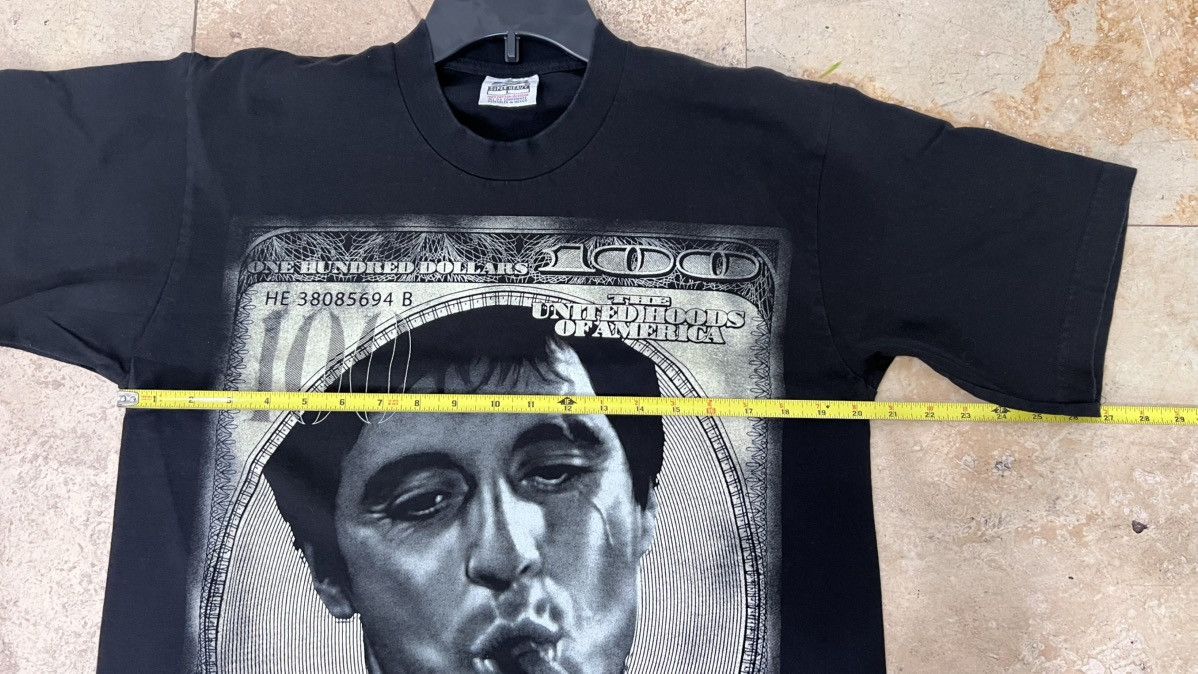 Vintage Scarface 100 Dollar Bill Tshirt Size Large Size US L / EU 52-54 / 3 - 8 Thumbnail