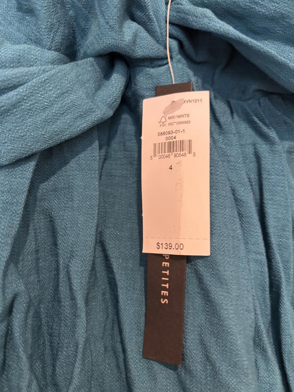 Banana Republic Womens sz 4 teal blue Banana Republic sun dress #618 new Size S / US 4 / IT 40 - 2 Thumbnail