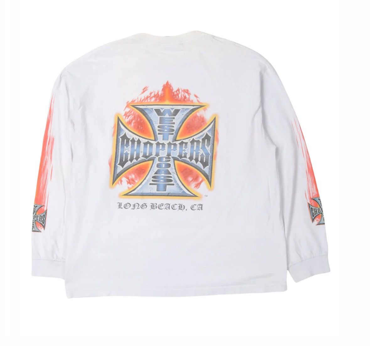Harley Davidson Vintage West Coast Choppers For Life Long Sleeve T-Shirt Size US XL / EU 56 / 4 - 2 Thumbnail