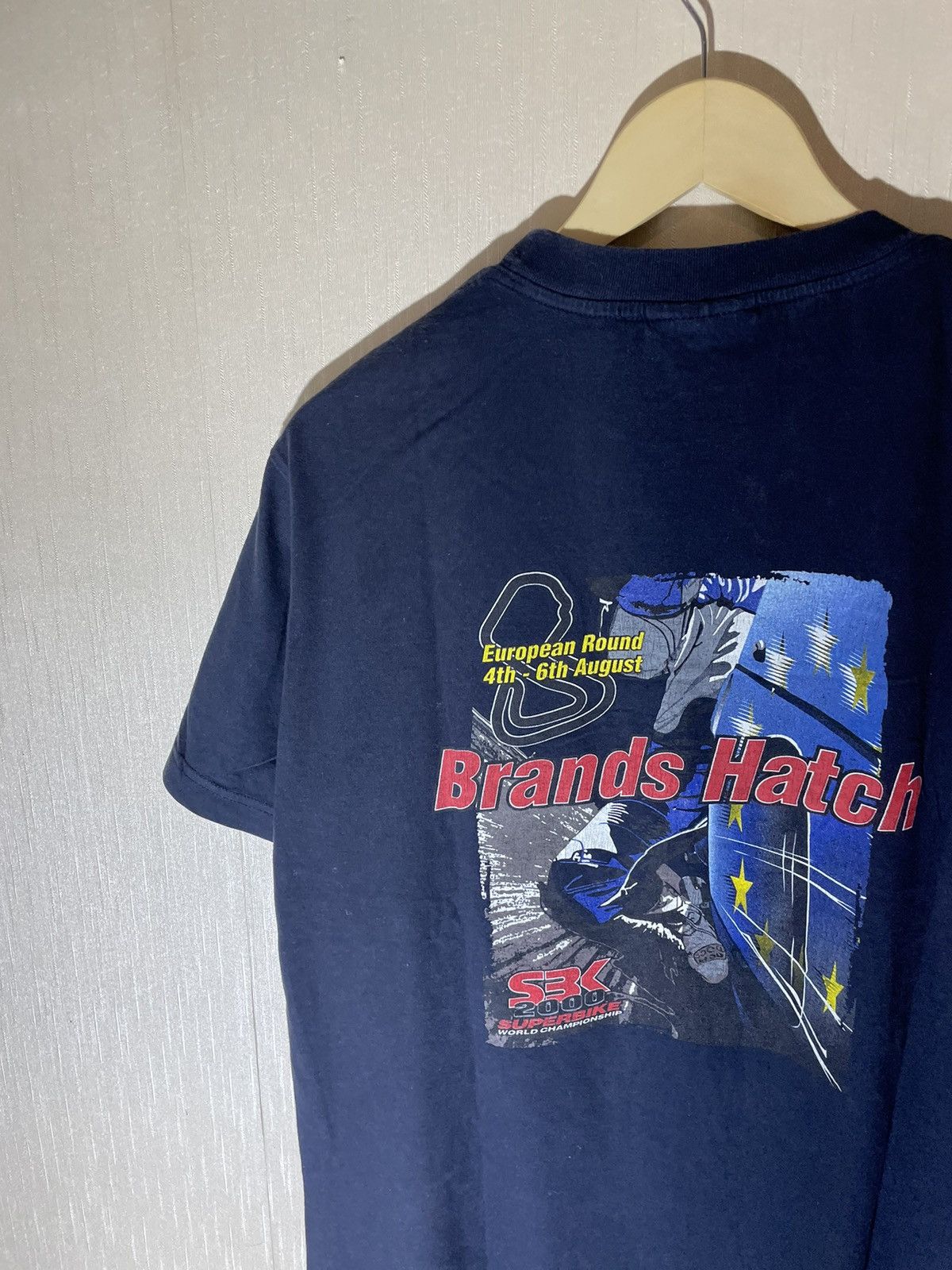 Vintage Superbike brand hatch racing vintage T shirt 90s Size US M / EU 48-50 / 2 - 5 Thumbnail