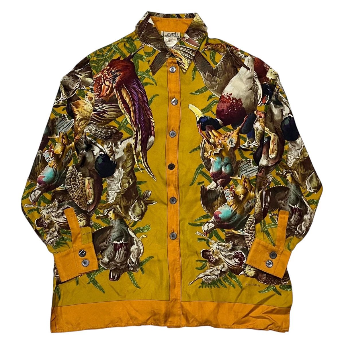 Hermes Hermes Paris H De Linares Silk Shirt Size US L / EU 52-54 / 3 - 2 Thumbnail