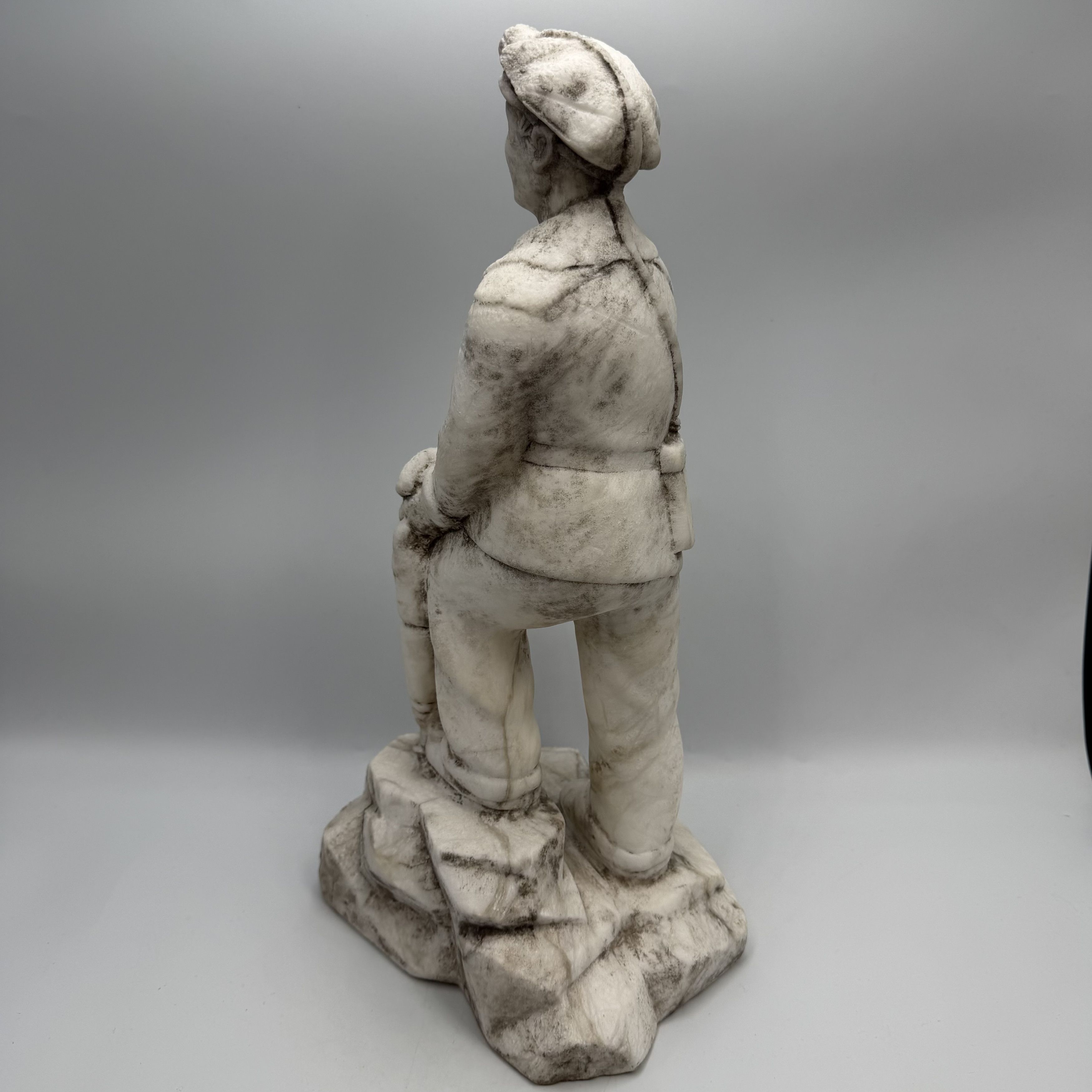 Vintage Massive Vintage Hand Carved Miner Statue Size ONE SIZE - 6 Thumbnail