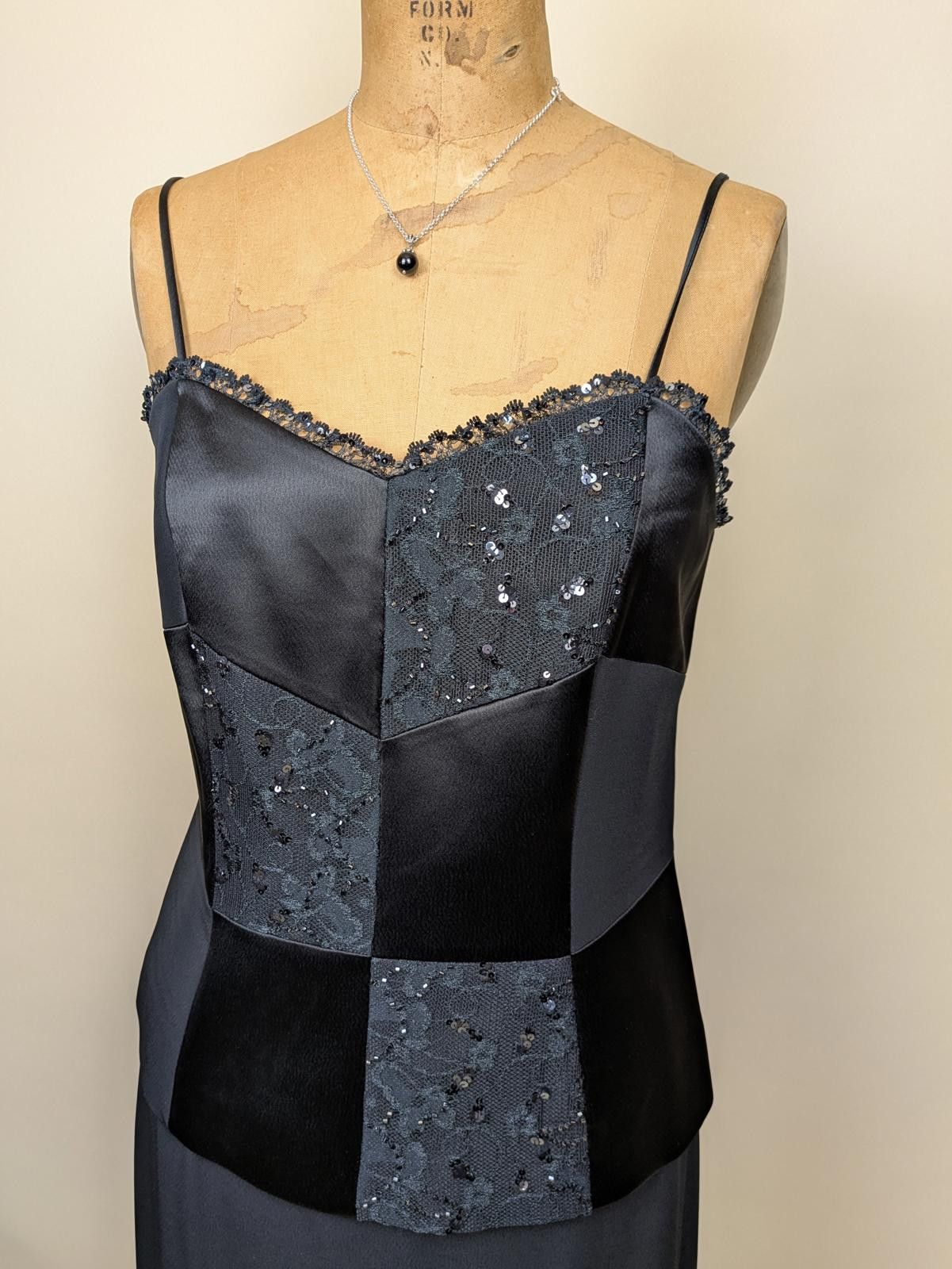 Other Y2k patchwork satin and lace cami skirt set Size ONE SIZE - 2 Thumbnail