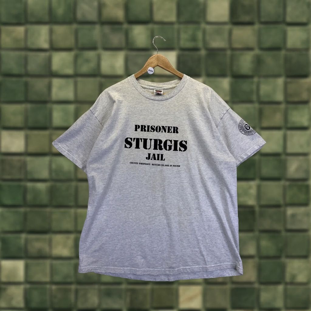 Fruit Of The Loom VINTAGE Sturgis Black Hills Cycle Classic Mens Gray Graphic T Shirt 2XL- Size US XXL / EU 58 / 5 - 1 Thumbnail