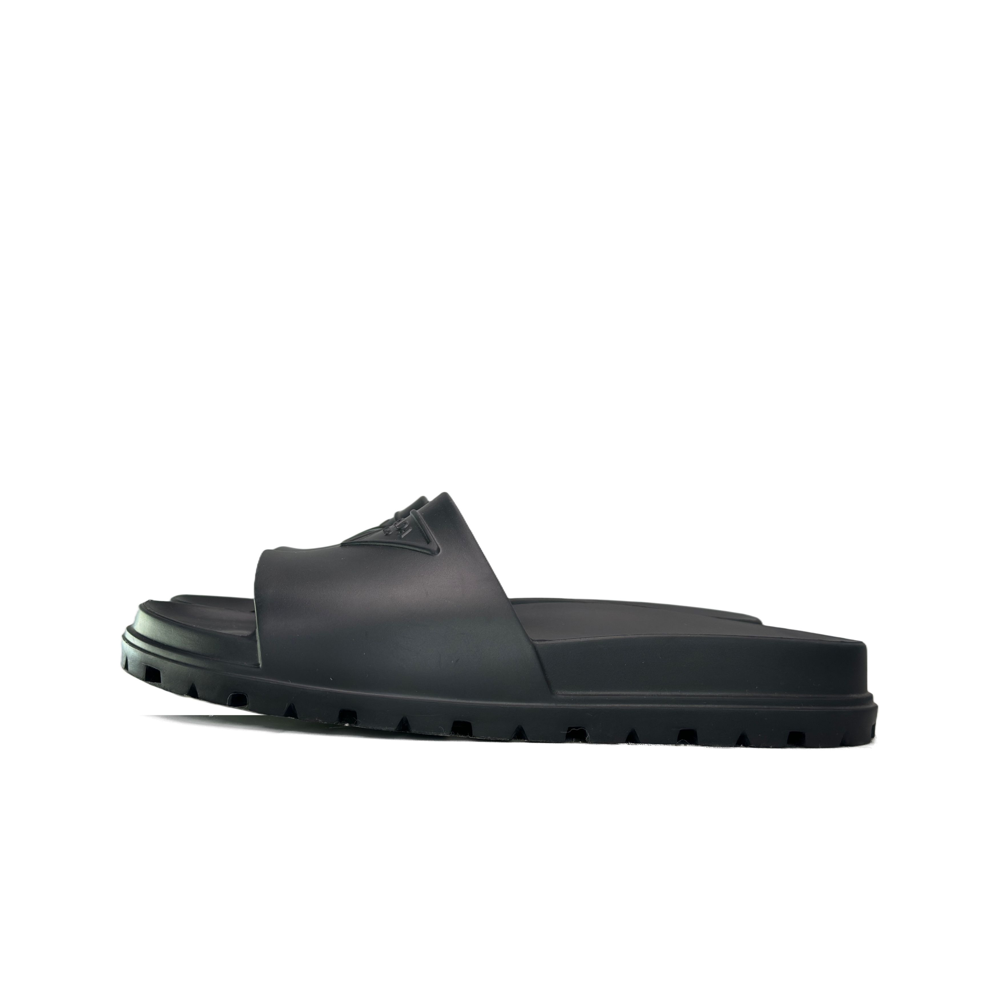 Prada Prada Logo Rubber Slides Size 8 Size US 8 / EU 41 - 1 Thumbnail