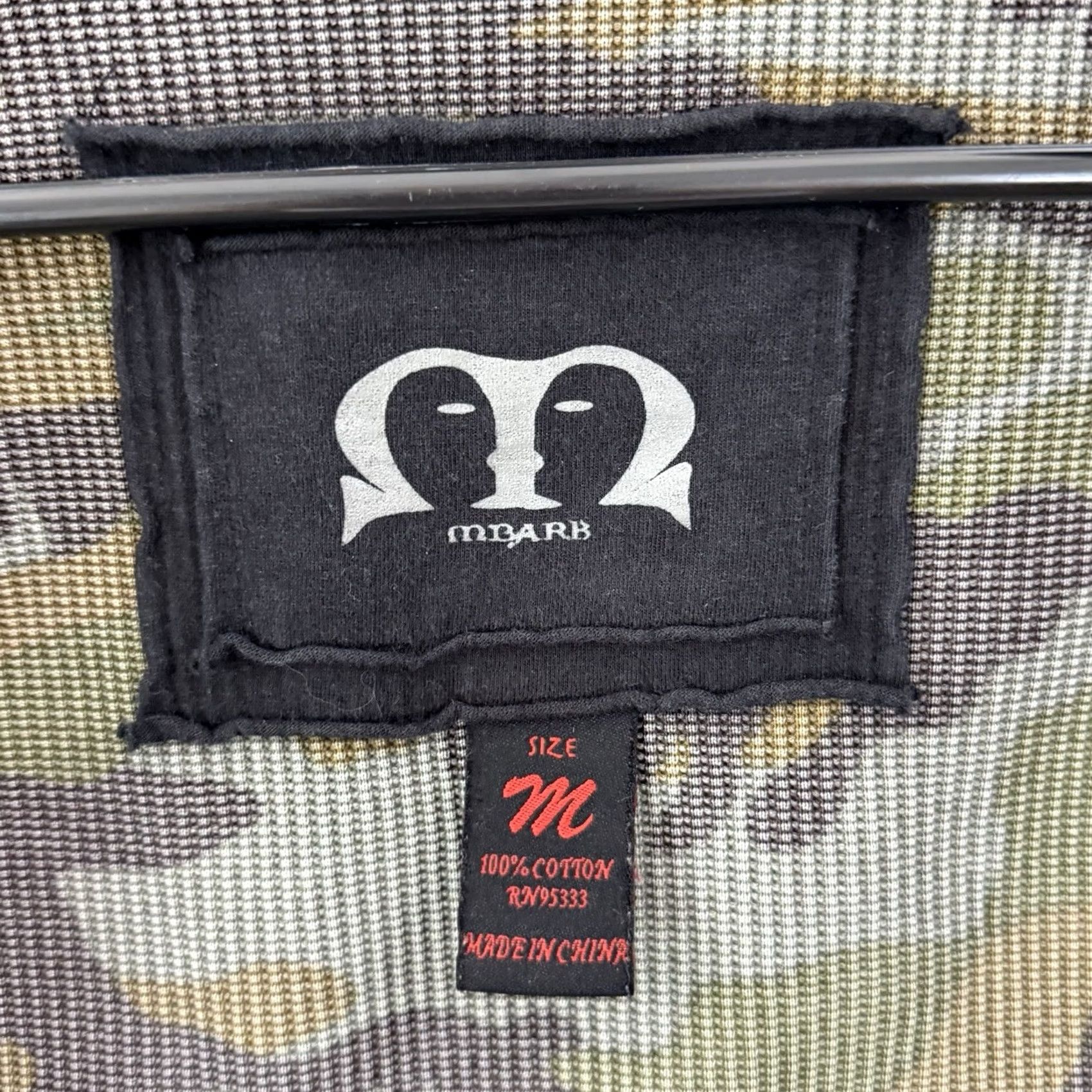 Vintage VINTAGE Mbarb Hoodie Sweatshirt Men’s Medium Zip Up Camo Lined Grunge Skate Y2K Beige Size US M / EU 48-50 / 2 - 7 Thumbnail
