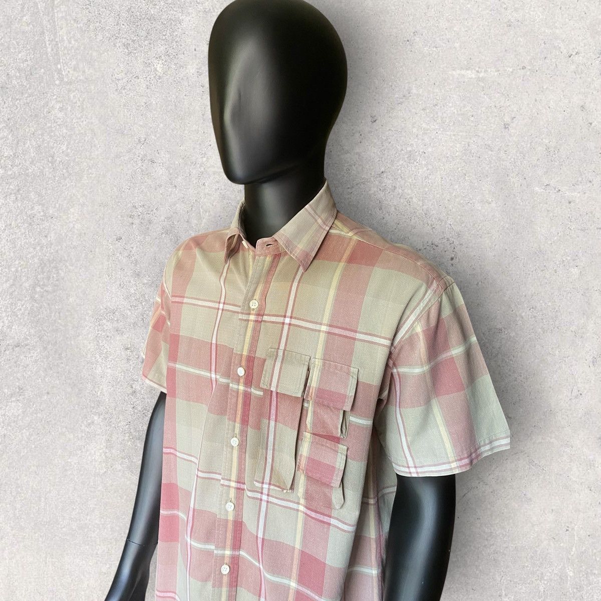General Research Vintage 1999 Utility Plaid Shirt Size US M / EU 48-50 / 2 - 1 Thumbnail