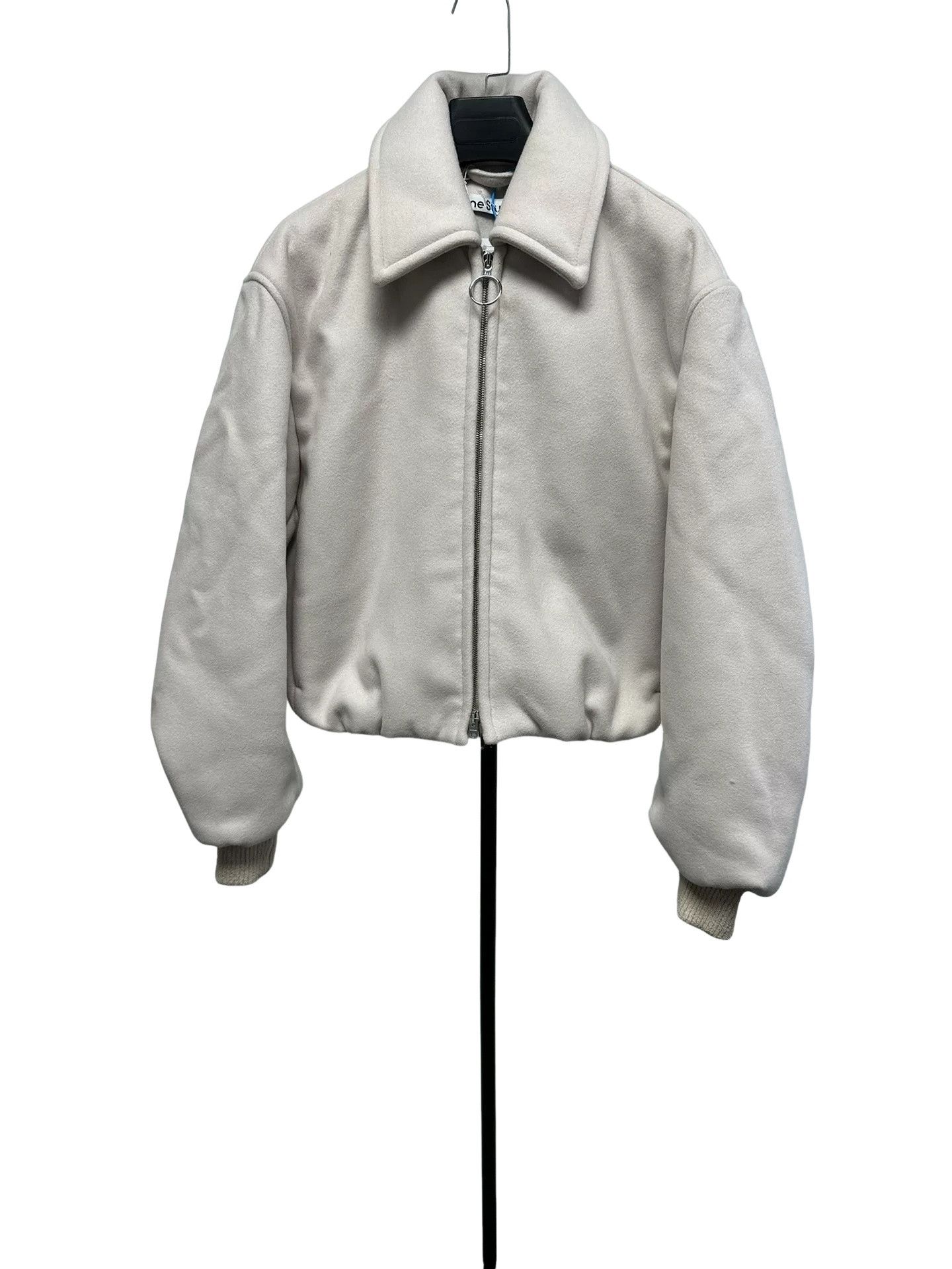 Acne Studios Acne Studios Wool Blend Zip Jacket White 36 Size XS / US 0-2 / IT 36-38 - 1 Thumbnail