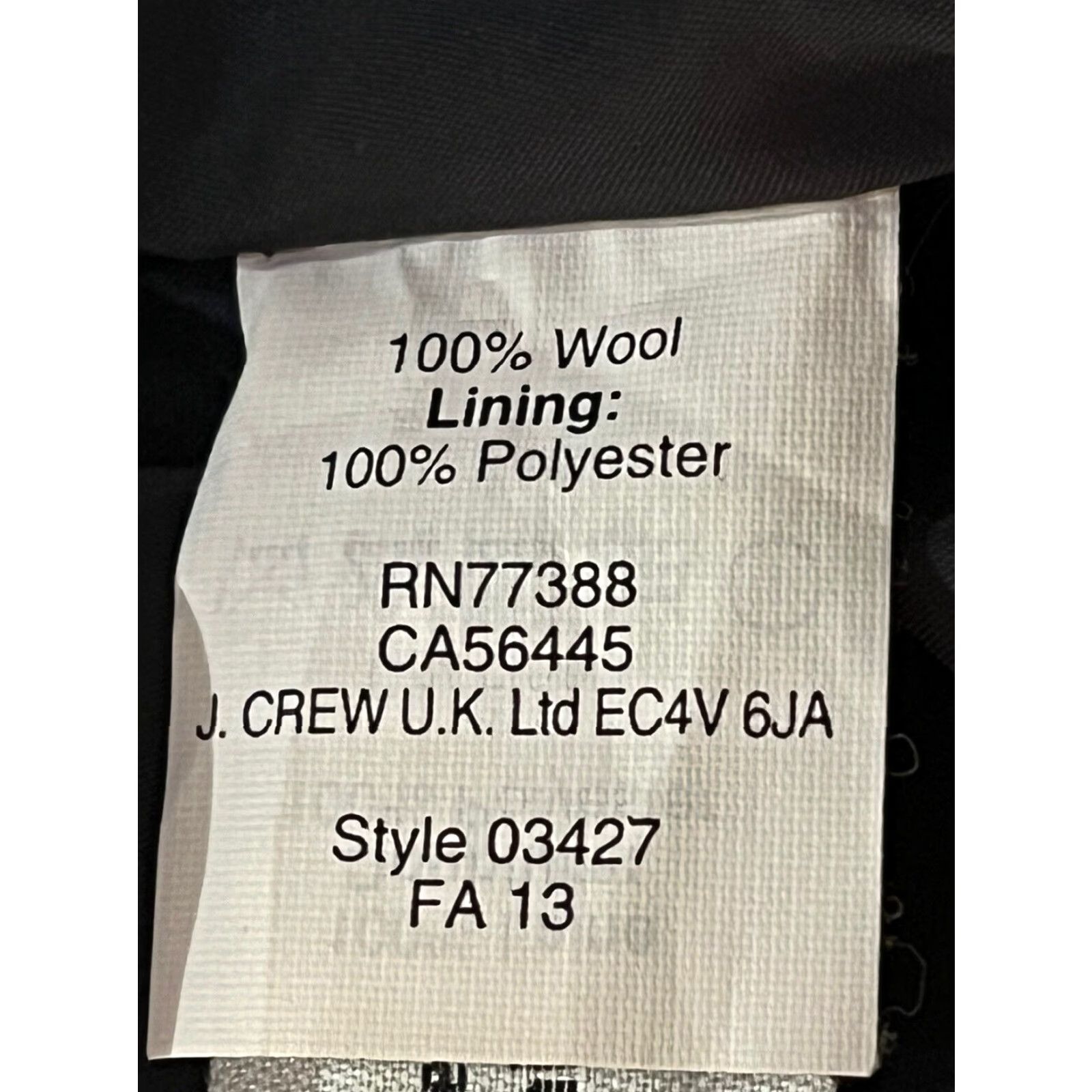 J.Crew J.CREW Women's Gray Navy Wool Pencil Skirt Knee Length Sz 2 Classic Career Size 26" / US 2 / IT 38 - 6 Thumbnail