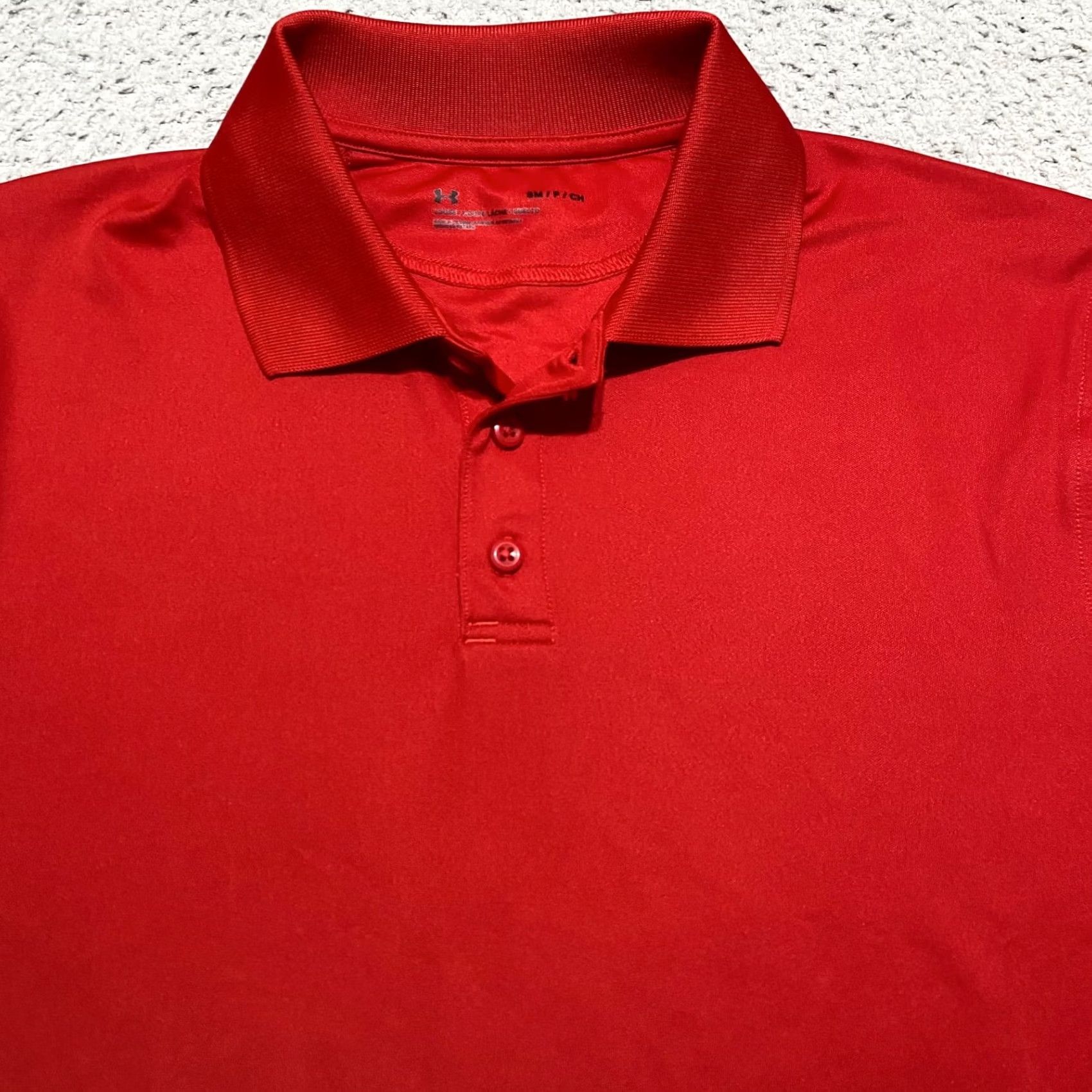 Under Armour Under Armour Polo Shirt Golf Red S Mens Athletic Short Sleeve Shirt Size US S / EU 44-46 / 1 - 6 Thumbnail