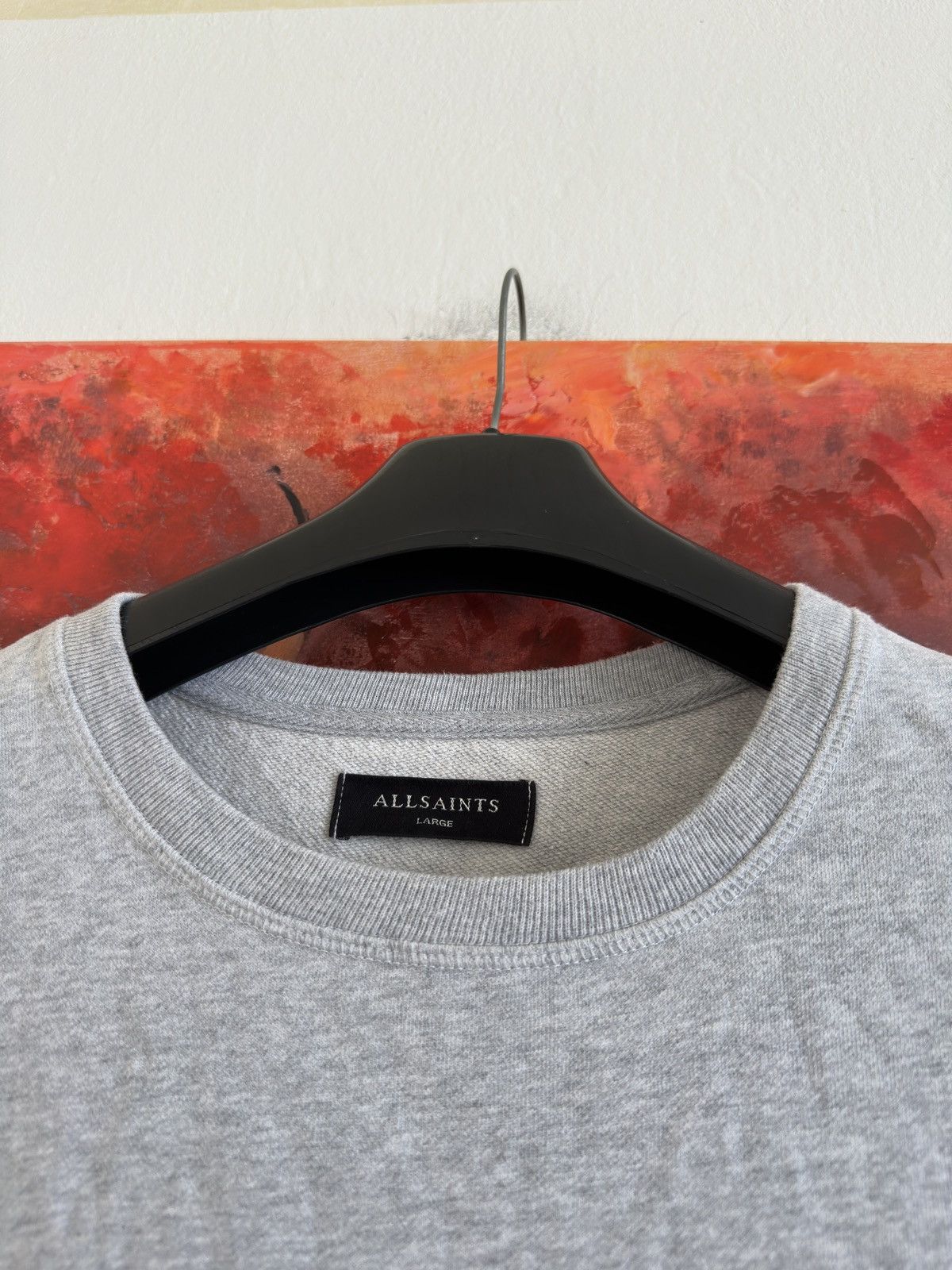 Allsaints Allsaints Gray Cotton Sweatshirt Size L Size US L / EU 52-54 / 3 - 3 Thumbnail
