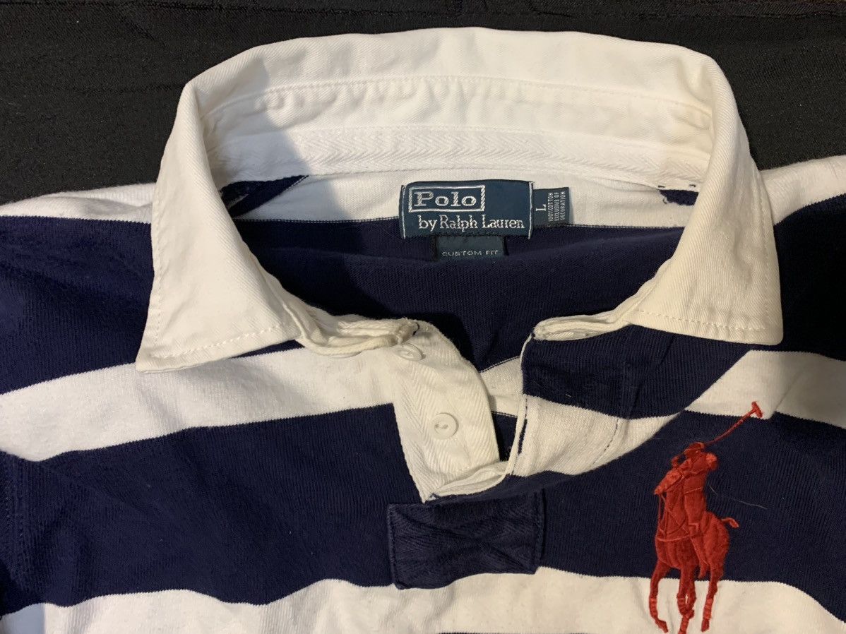 Polo Ralph Lauren × Vintage Vintage Polo Ralph Lauren Rugby Striped Size L Chief Keef Size US L / EU 52-54 / 3 - 5 Thumbnail