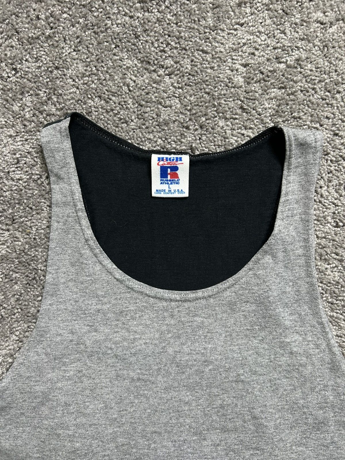 Russell Athletic Vintage 90s Russell Two Tone Muscle Tank Top Made in USA Size US L / EU 52-54 / 3 - 5 Thumbnail