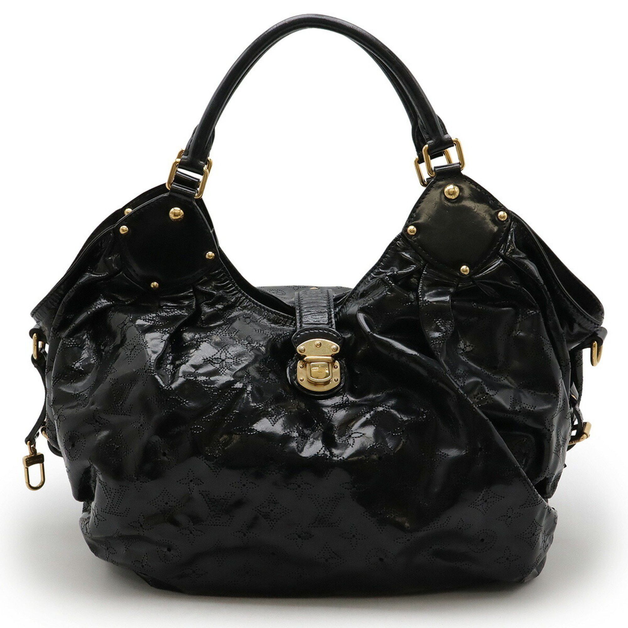 Louis Vuitton Monogram Mahina Surya XL Tote Bag Shoulder Patent Leather Noir M95796, Women's