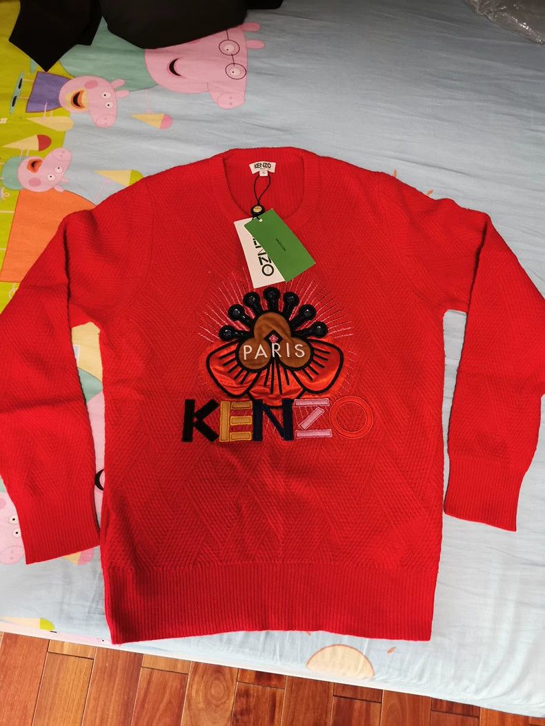 Kenzo KENZO 100% wool sweater Size S / US 4 / IT 40 - 1 Thumbnail