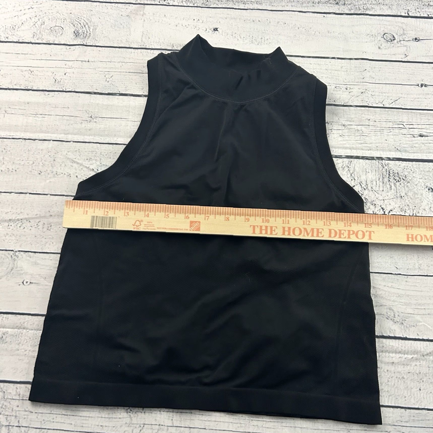 Athleta Athleta Women's Tank Top Cropped Mock Neck Athletic Momentum Seamless Black M Size M / US 6-8 / IT 42-44 - 3 Thumbnail