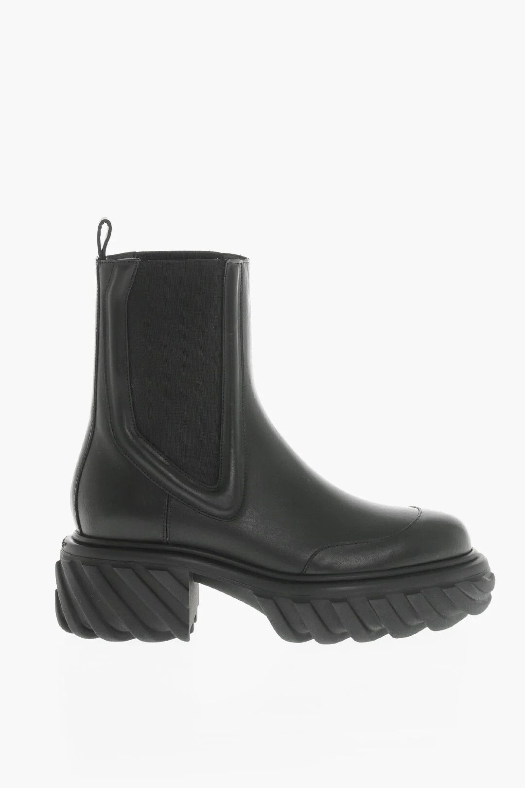Off-White og1mm0426 Chelsea Leather Boots in Black Size US 10 / IT 40 - 1 Thumbnail