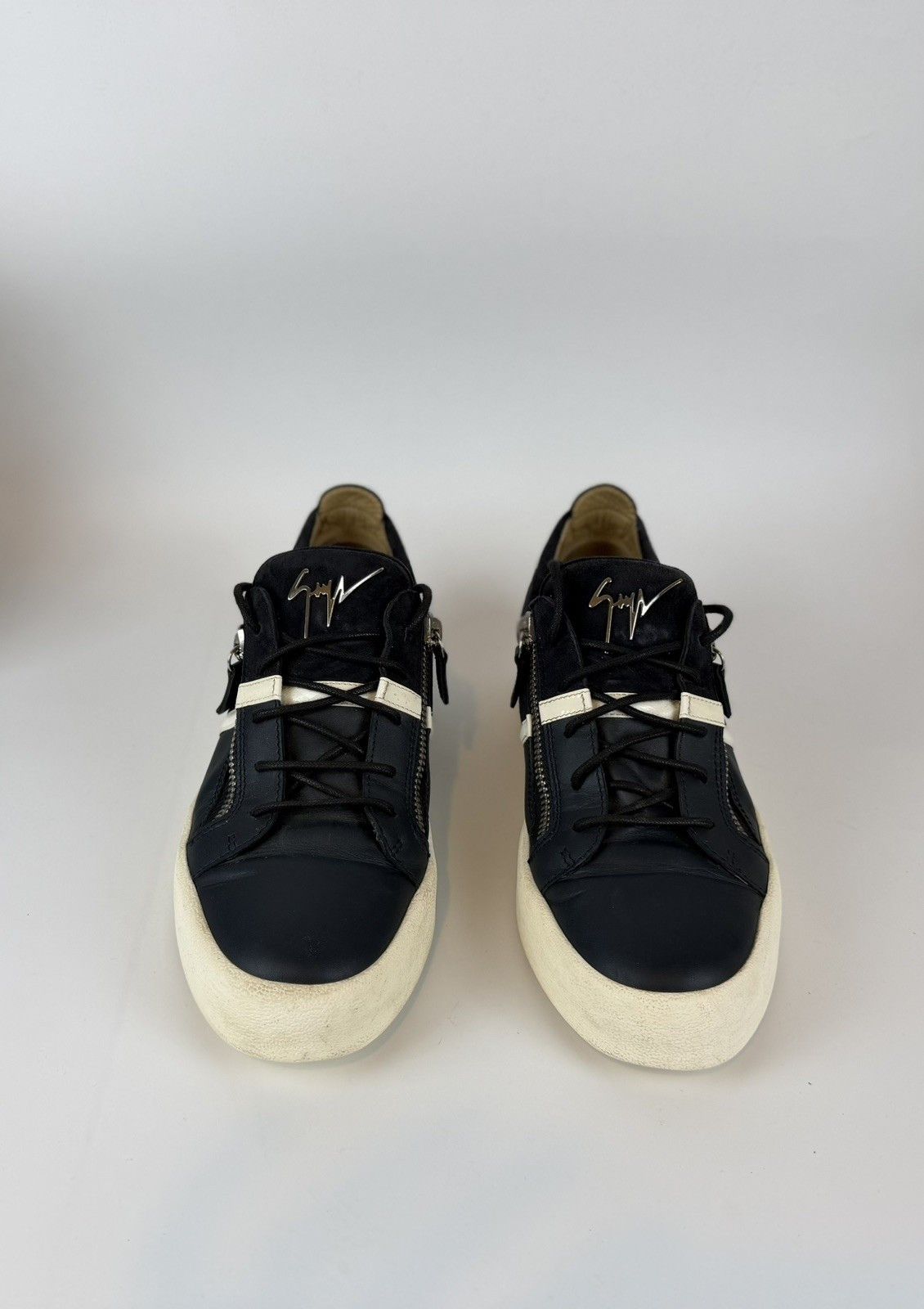 Giuseppe Zanotti Giuseppe Zanotti Men’s Low-Top Sneakers - blue Suede Size US 10 / EU 43 - 12 Thumbnail