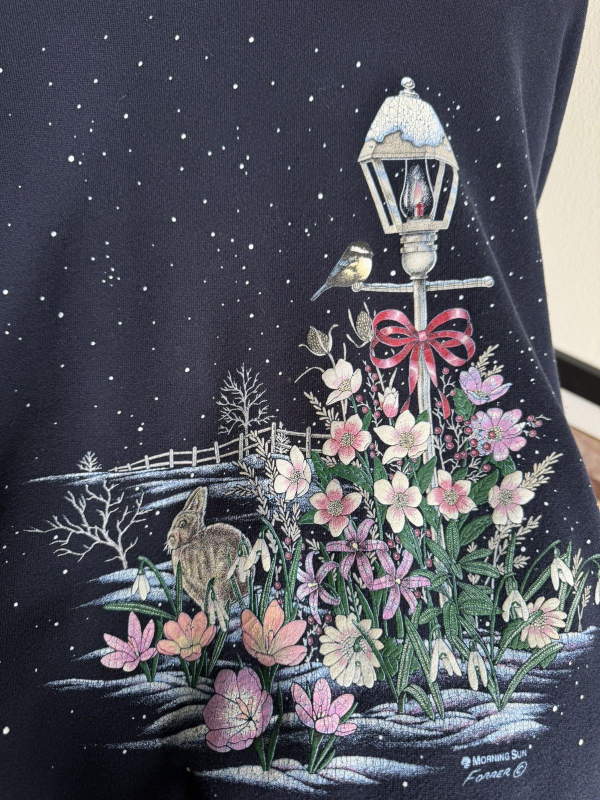 Vintage Vintage Grandma Snow Scene Sweater Size US M / EU 48-50 / 2 - 2 Thumbnail