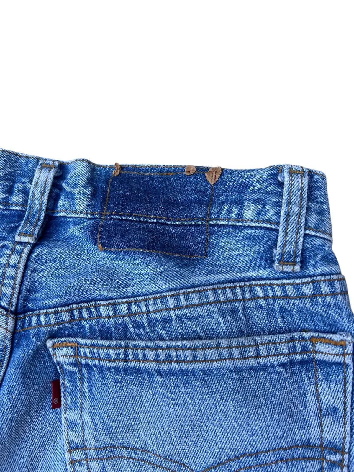 Levi's Vintage 80s Levi’s 501 Usa Distress Rips Denim Cropped Jeans Size US 29 - 16 Thumbnail