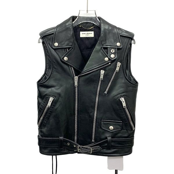 Saint Laurent Paris Saint Laurent Leather Biker Vest Size F36 Size XS / US 0-2 / IT 36-38 - 1 Thumbnail