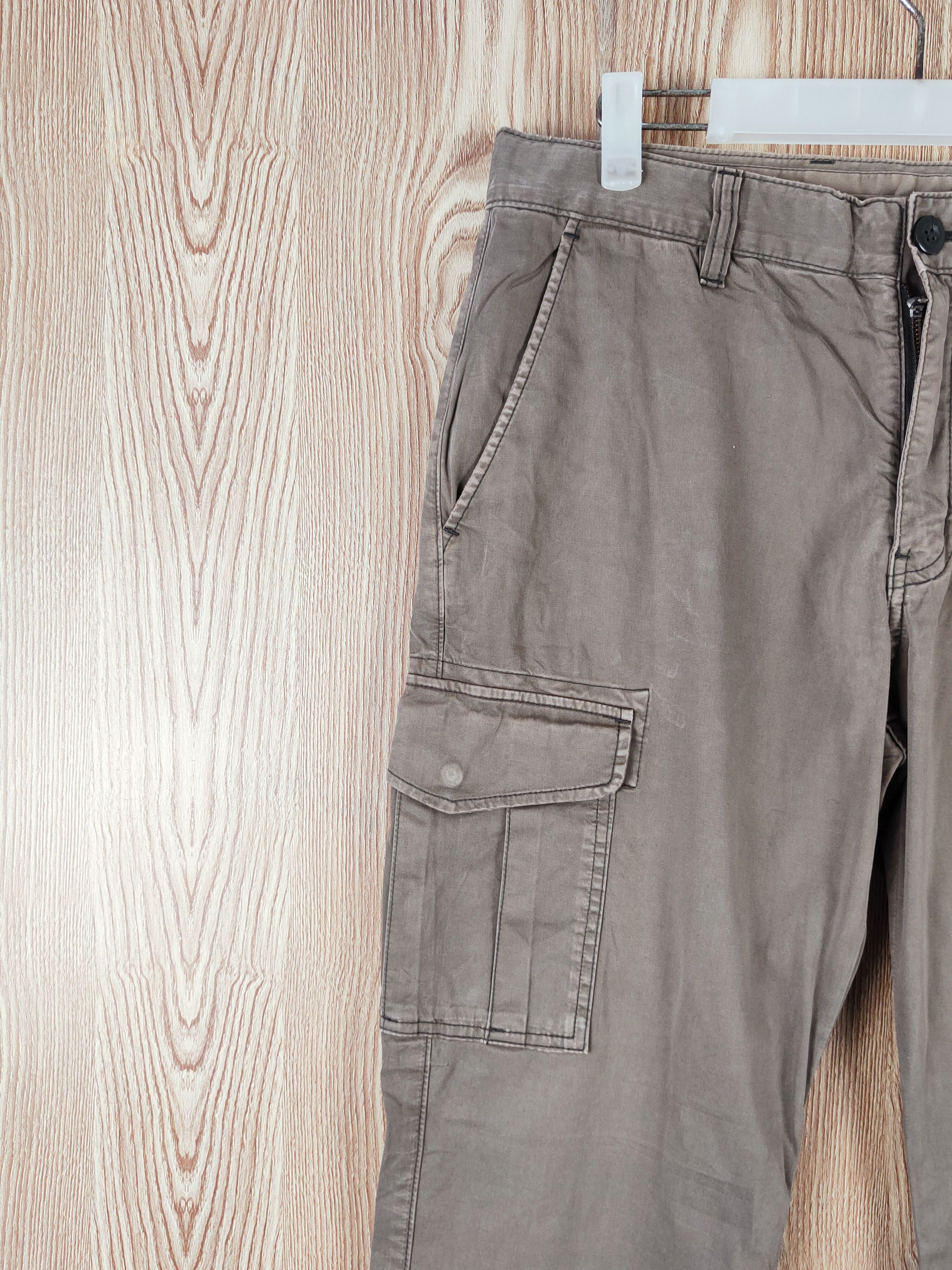 Japanese Brand Uniqlo Brown Multipocket Tactical Cargo Pants #W337 Size US 32 / EU 48 - 3 Thumbnail