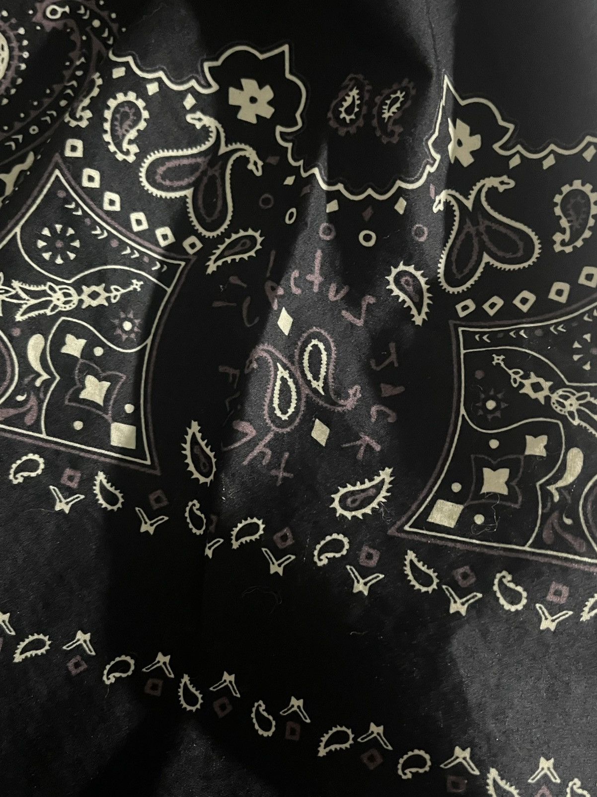 Travis Scott Travis Scott Cactus Jack Black Phantom Bandana | Grailed