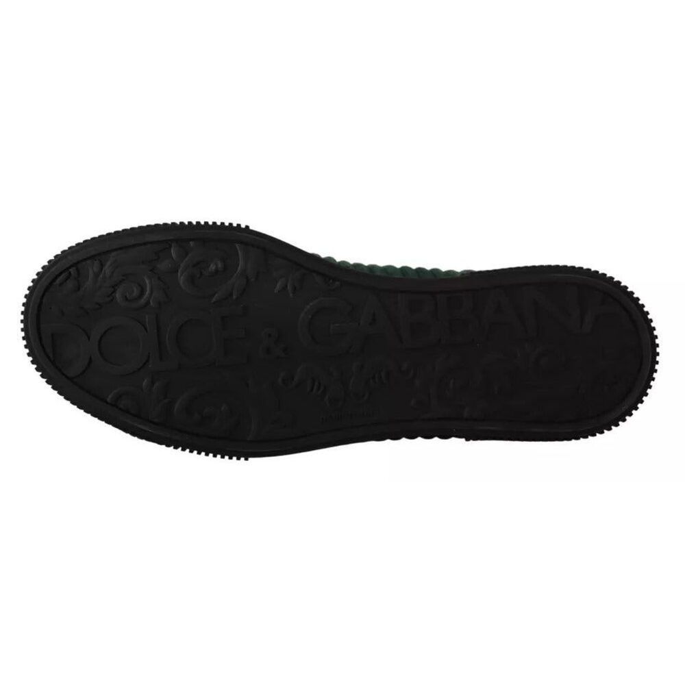 Dolce & Gabbana Dolce & Gabbana Green Corduroy High Tops Sneakers Mens Casua Size US 9 / EU 42 - 3 Thumbnail