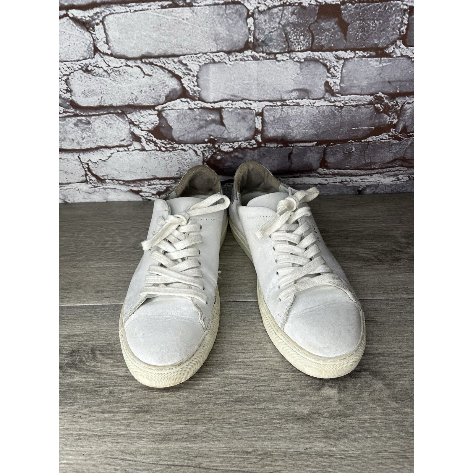 Axel Arigato Axel Arigato Womens Size 7.5 White Silver Sneakers Leather L Size US 7.5 / IT 37.5 - 12 Thumbnail