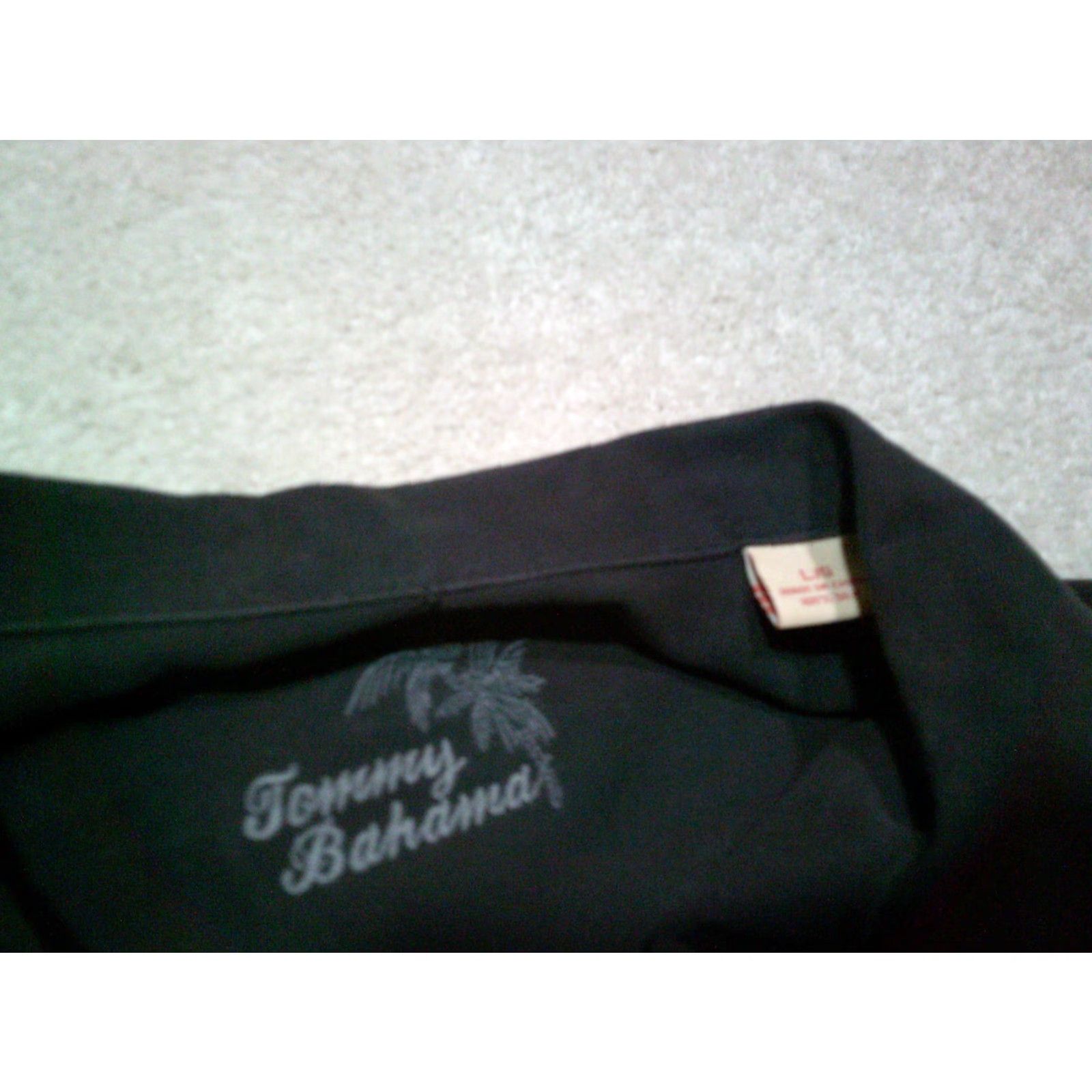 Tommy Bahama Tommy Bahama Button-Up Silk Shirt Mens Large Black Embroidered Camp Loop Collar Shirt Size US L / EU 52-54 / 3 - 5 Thumbnail