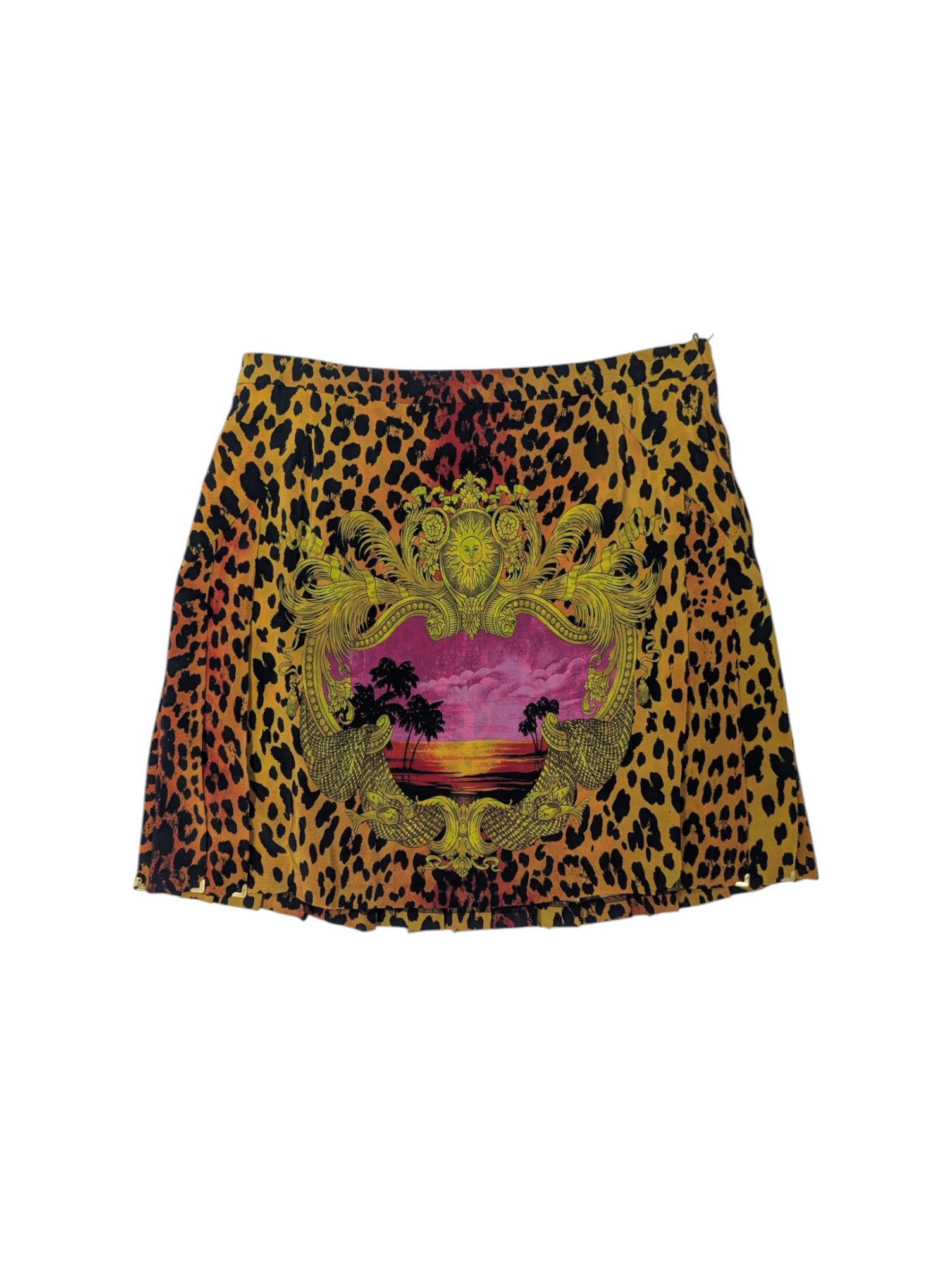 Versace Overall Print Silk Skirt Size 28" / US 6 / IT 42 - 1 Thumbnail
