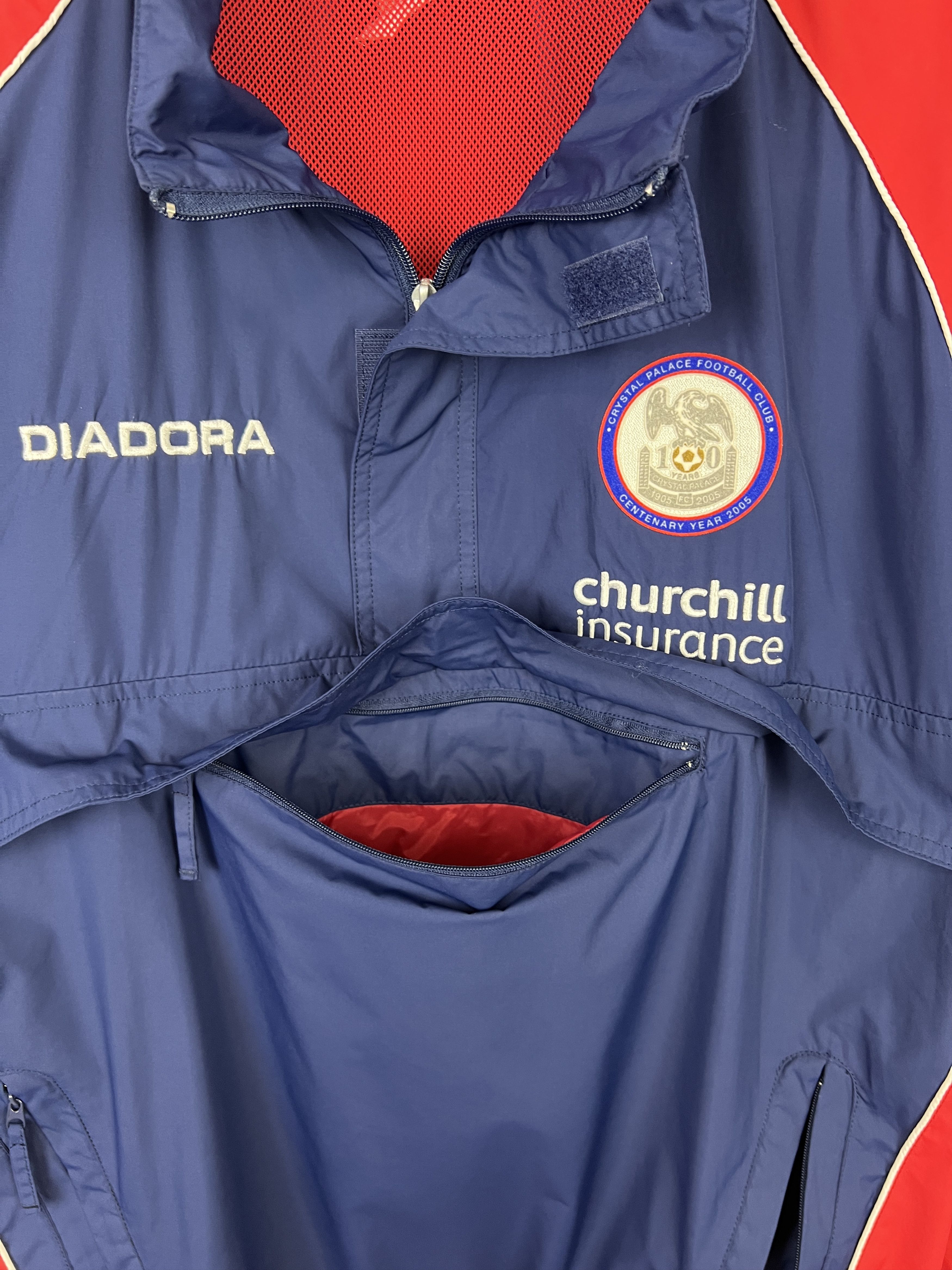 Diadora Vintage Diadora Crystal Palace Football Jacket Soccer Size US XL / EU 56 / 4 - 6 Thumbnail