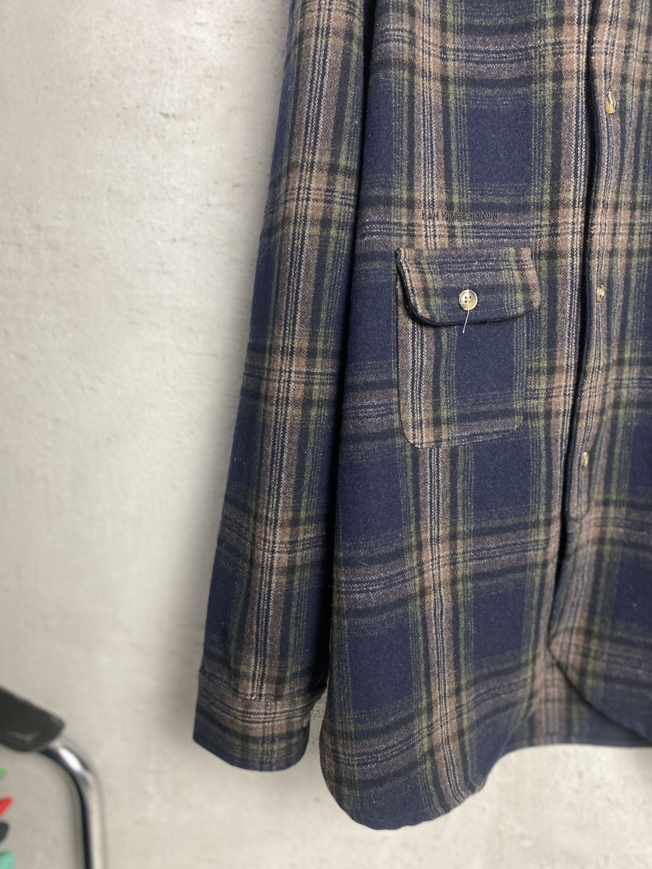Han Kjobenhavn Han Kjobenhavn checked overshirt shirt wool Size US XL / EU 56 / 4 - 3 Thumbnail