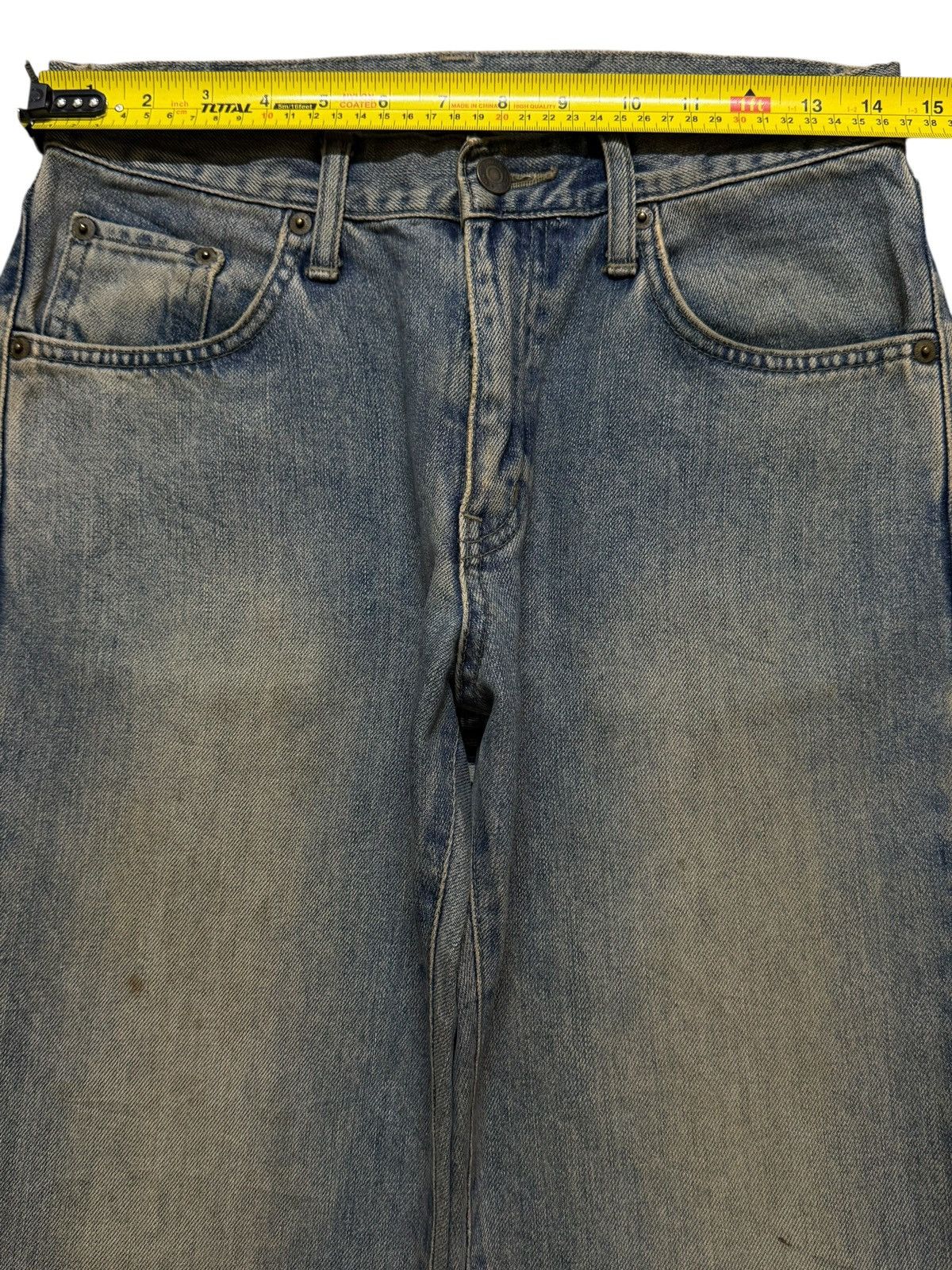 Edwin Vintage 90s Edwin Blue Mud Wash Straight Leg Loose Jeans Size US 28 / EU 44 - 9 Thumbnail