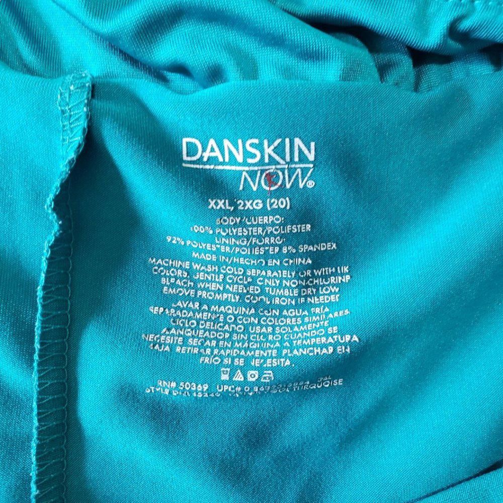 Designer CT497 Danskin Now Ladies Aqua Athletic Short XXL Size 42" / US 20 - 3 Thumbnail