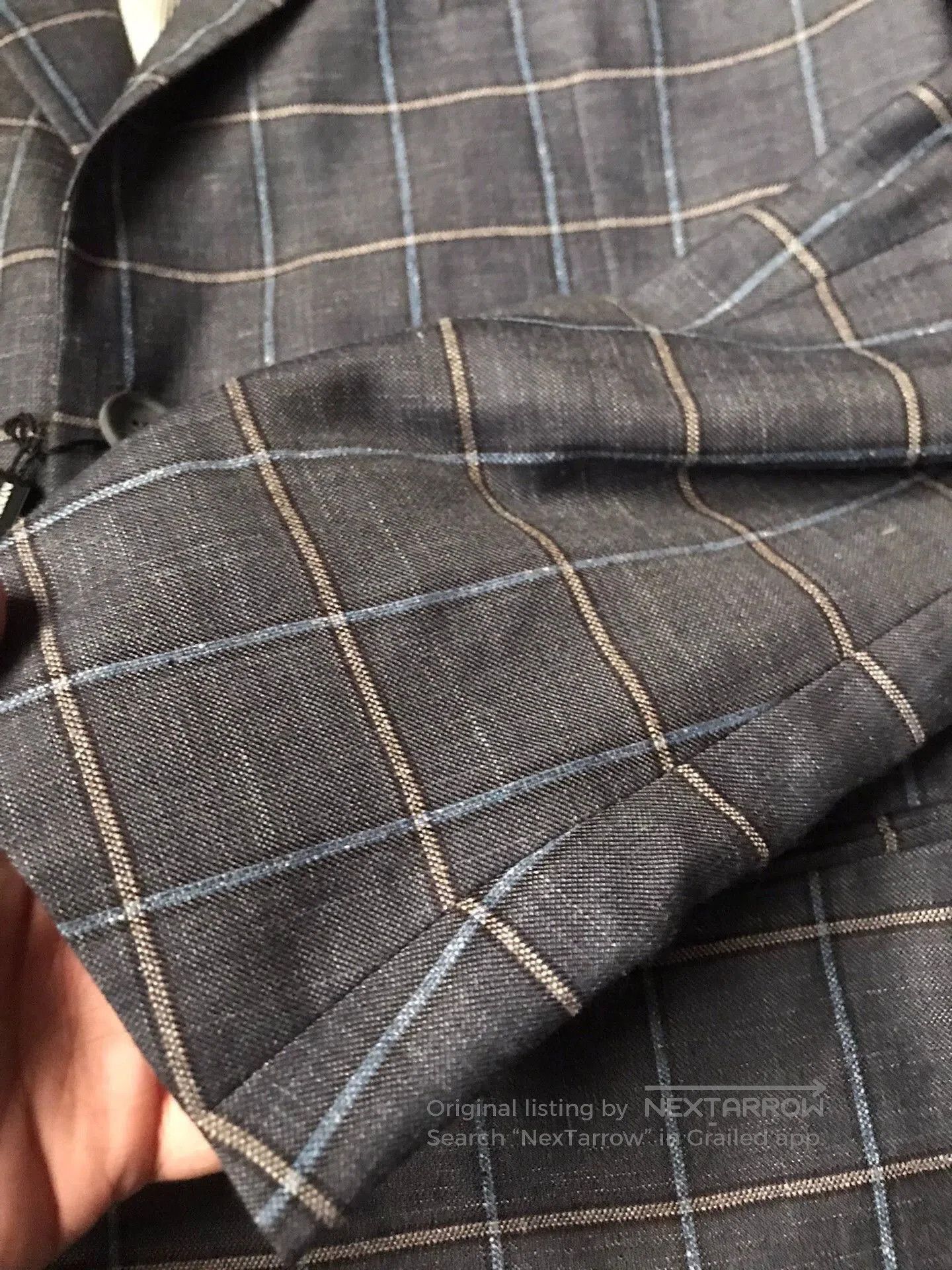 Armani Gray Plaid Blazer - Size XL. Size US XL / EU 56 / 4 - 4 Thumbnail