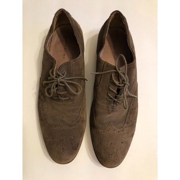 Banana Republic banana republic men's leather oxford dress shoes size: 12M Size US 12 / EU 45 - 2 Thumbnail