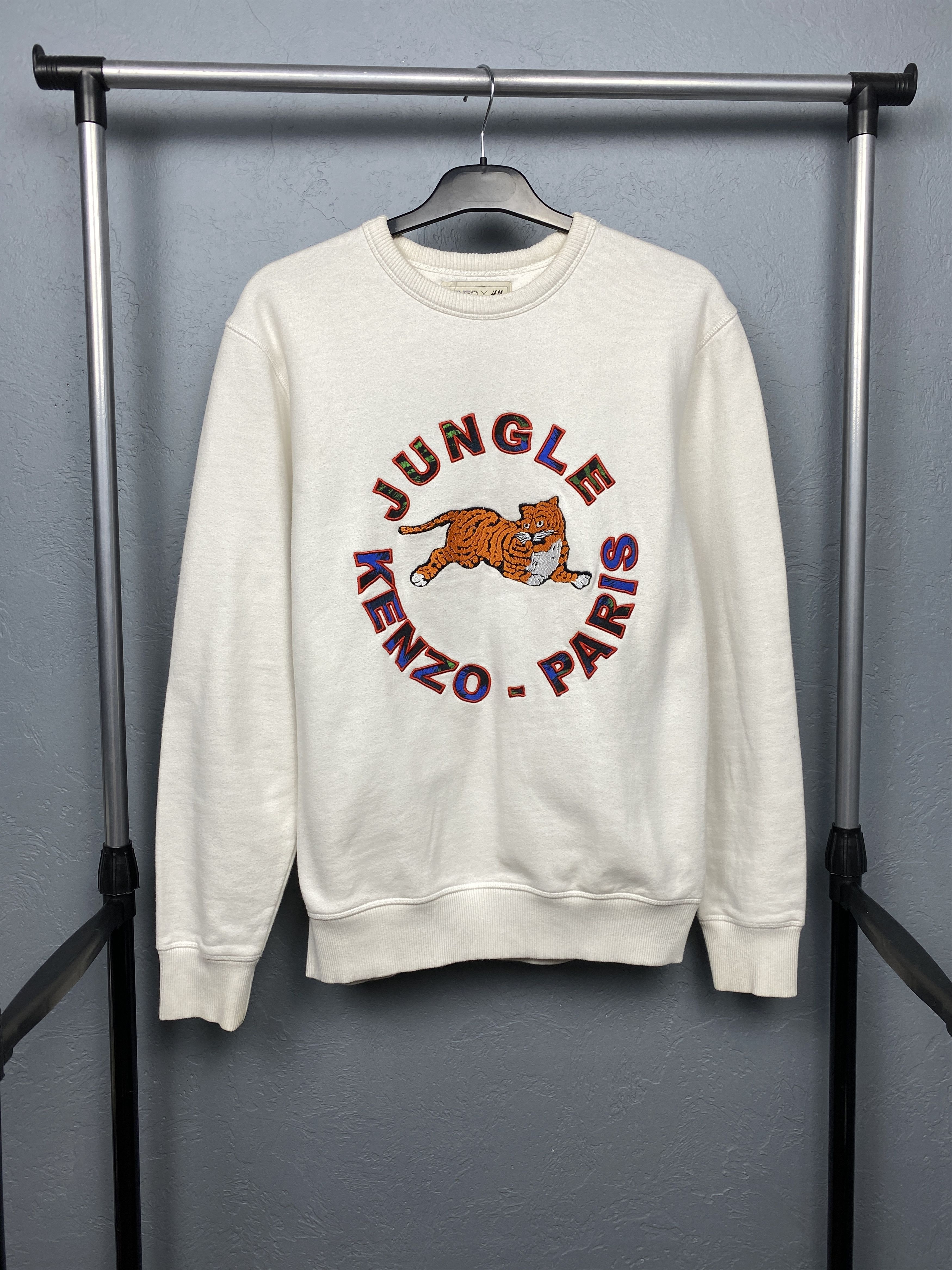 Kenzo X HM Vintage Mens Jungle Crew Neck Sweatshirt