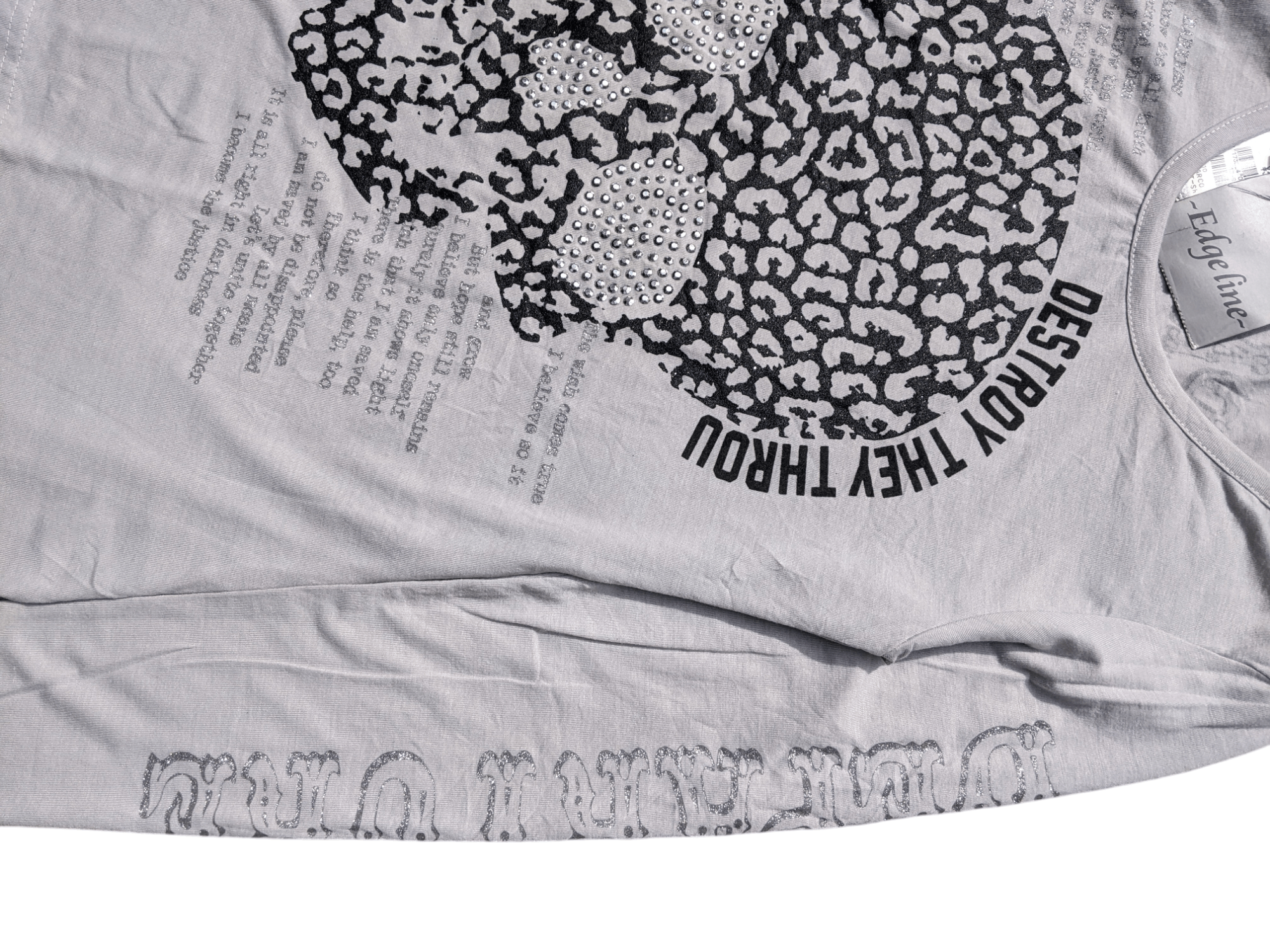 Japanese Brand Japanese VKEI STYLE Edge Line Skull Poem T shirt Size US M / EU 48-50 / 2 - 7 Thumbnail
