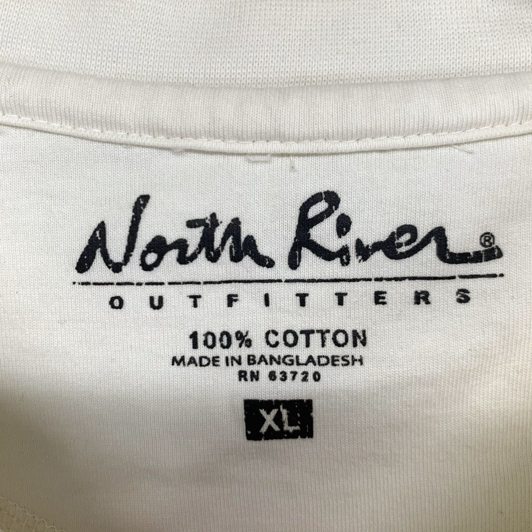 Vintage VINTAGE North River Men's Motorcycle Graphic T-Shirt XL Ivory Crew Neck Short Sleeve Biker All Seasons Heavyweight Size US XL / EU 56 / 4 - 3 Thumbnail