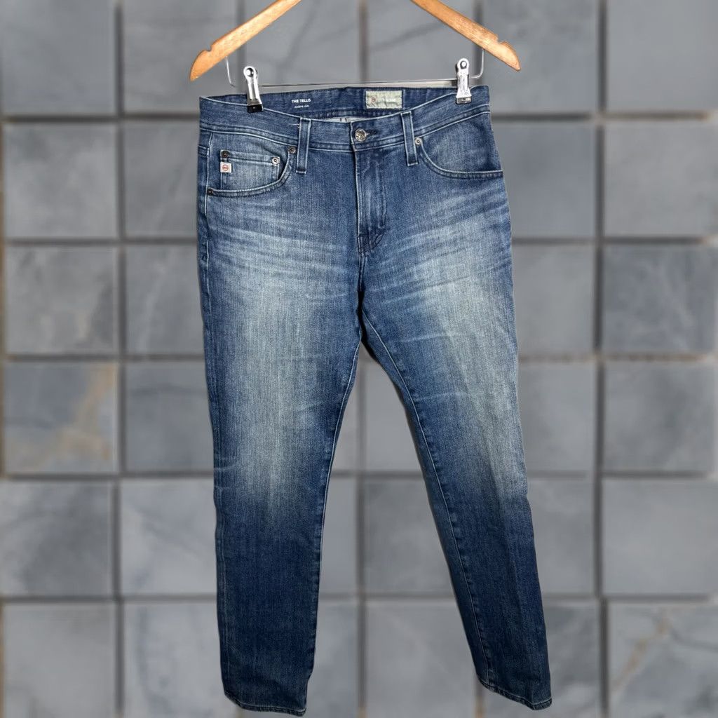 Vintage AG Adriano Goldschmied Jeans Men's 31 R The Tellis Modern Slim Denim Blue Size US 31 - 1 Thumbnail