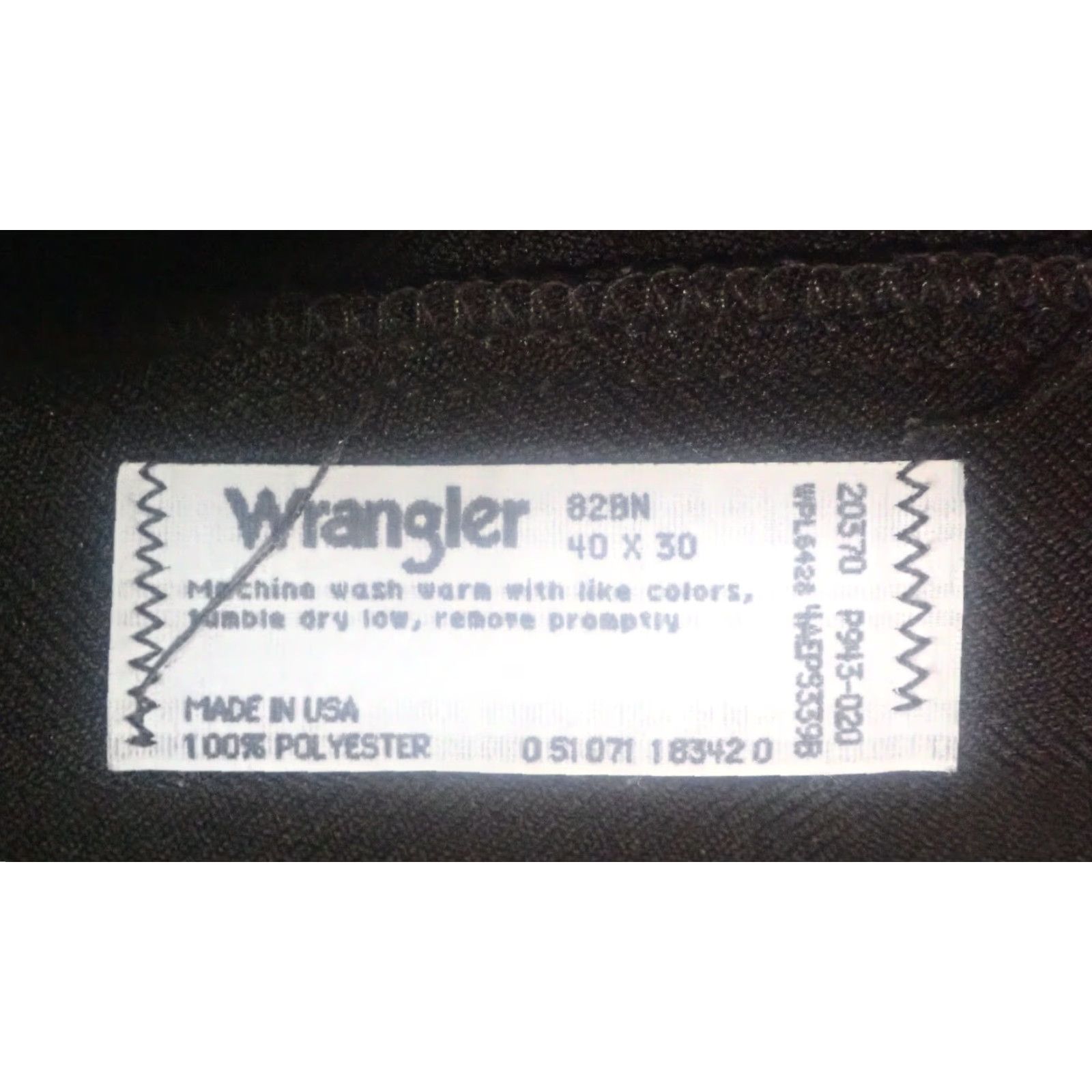 Wrangler VINTAGE Wrangler Pants Mens 40x30 Brown Wrancher Polyester Western USA Made 82BN Size US 40 / EU 56 - 4 Thumbnail