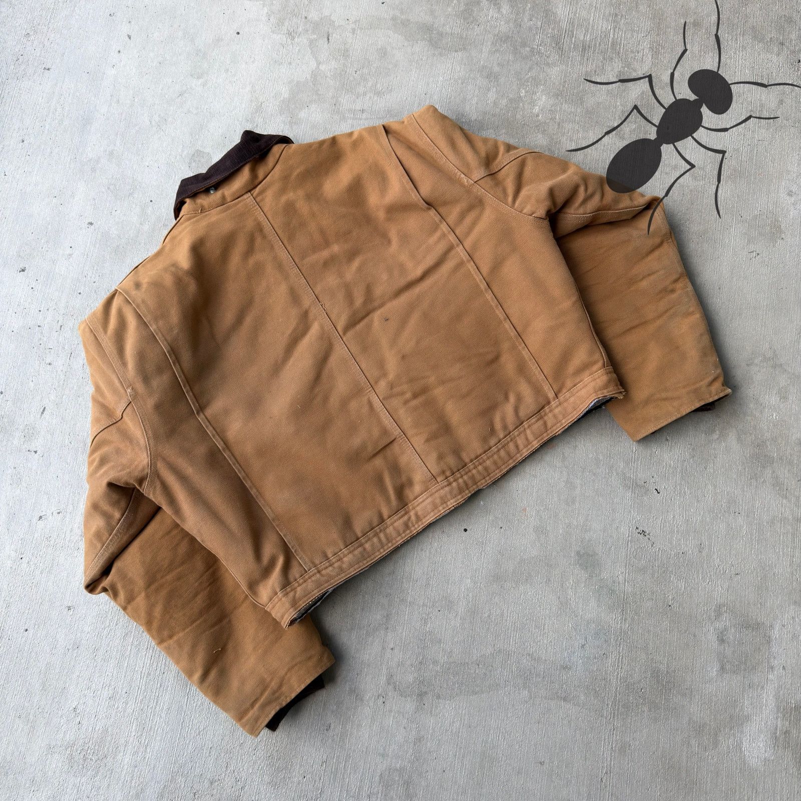 Carhartt × Vintage Carhartt brown cropped Detroit style work wear jacket Size US XL / EU 56 / 4 - 5 Thumbnail