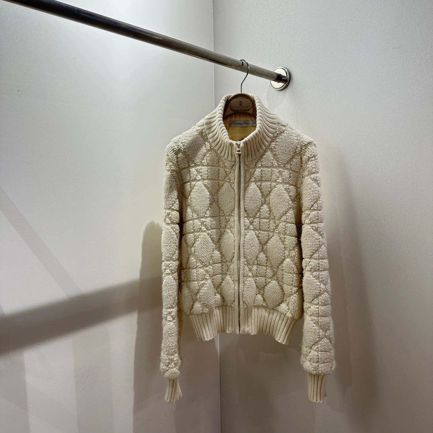 Christian Dior Monsieur Christian Dior may743 Cannage Wool Zip Jacket 40 Size M / US 6-8 / IT 42-44 - 1 Thumbnail