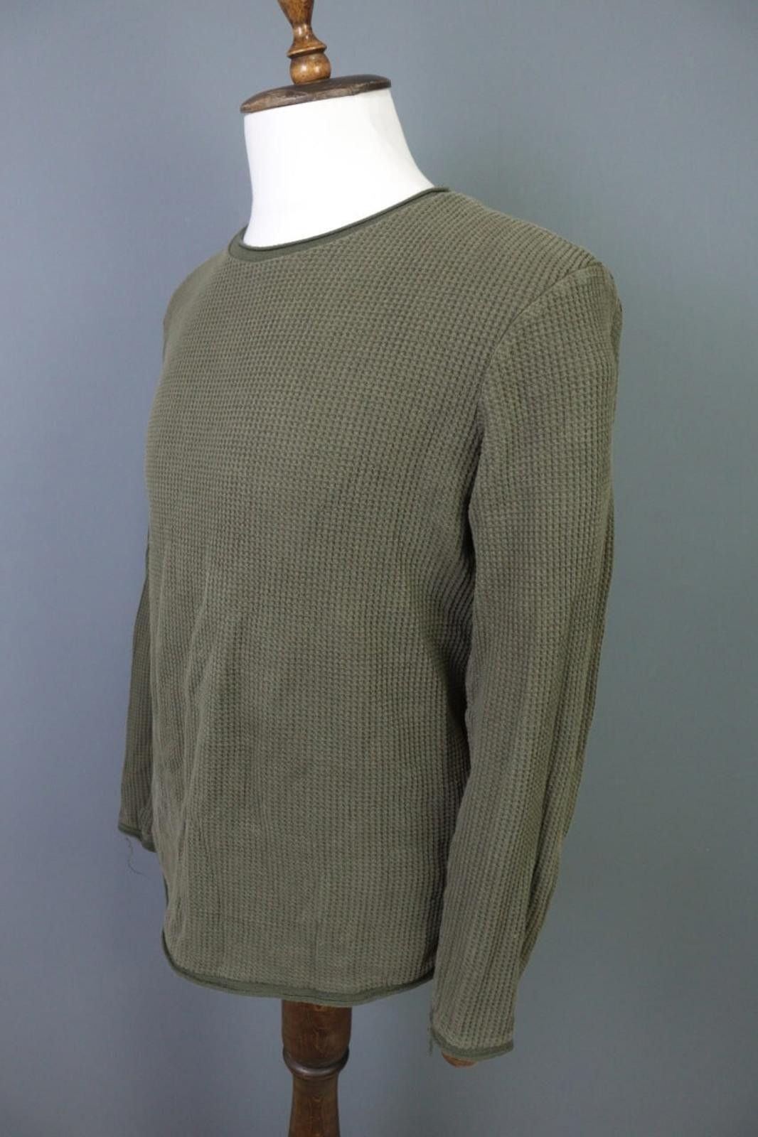 Z Zegna Z Zegna Khaki Waffle Knit Sweater Size US M / EU 48-50 / 2 - 6 Thumbnail