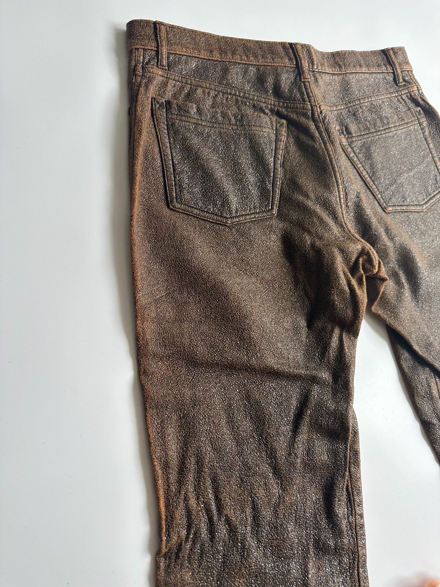 Maison Margiela Maison Margiela Ori.Batch Wax-coated 7/10 pants| Size US 30 / EU 46 - 7 Thumbnail